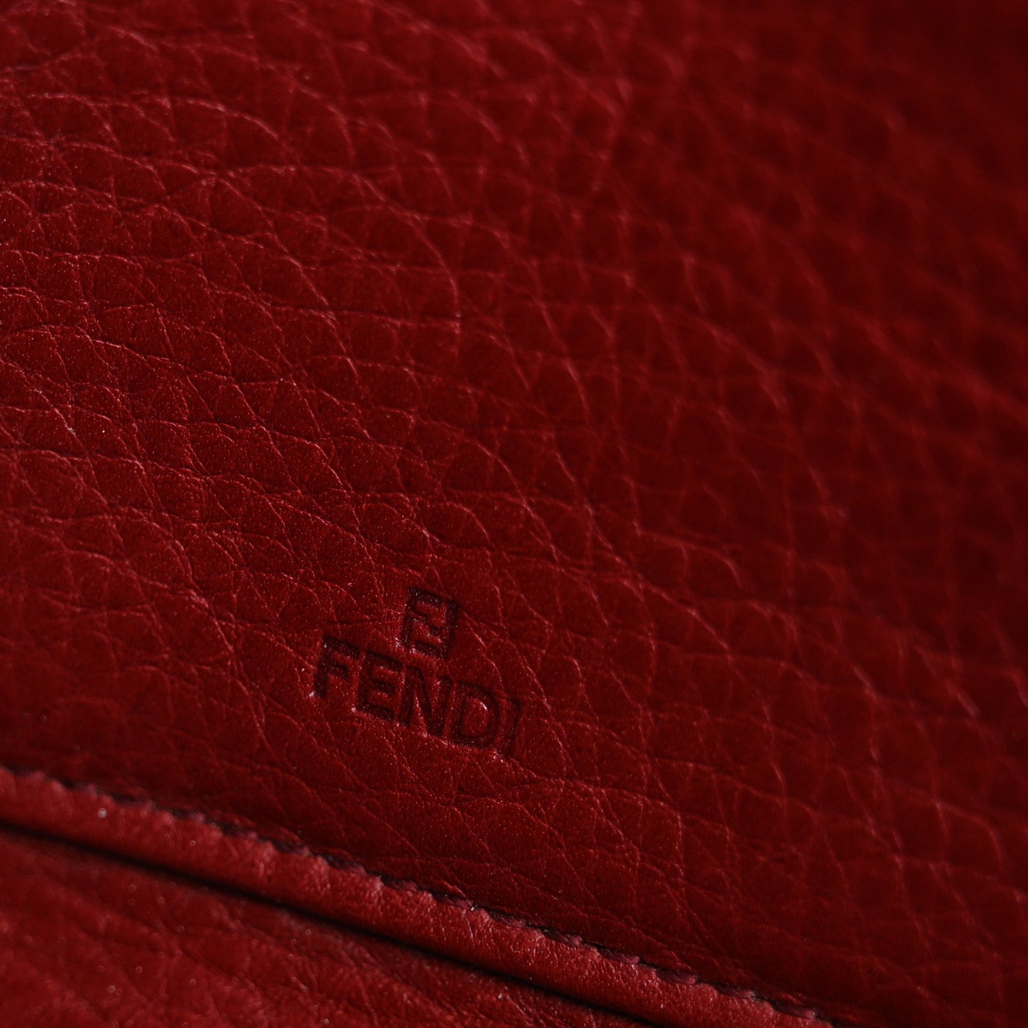 Fendi Zucca Zip Around Wallet Red 6 of 15