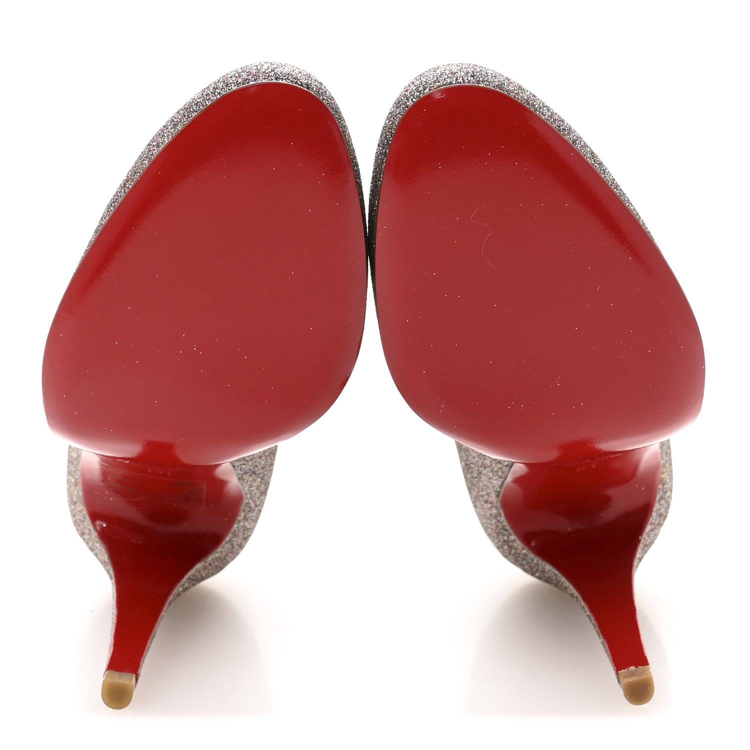 Christian Louboutin Glitter Mini Simple 85 Pumps 37  Gold 6 of 8