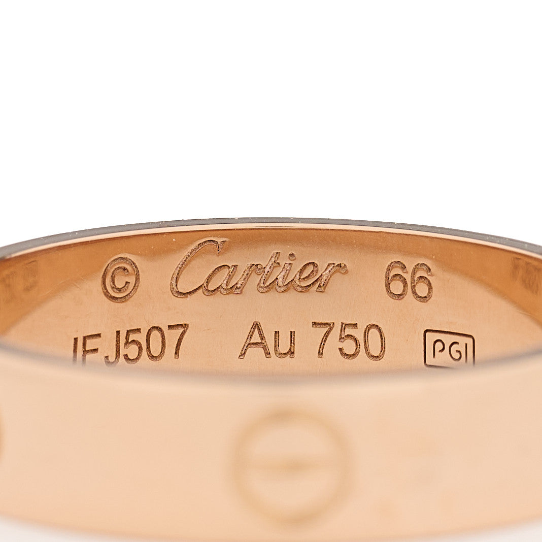 18K Pink Gold 5.5mm LOVE Ring 66 11.5