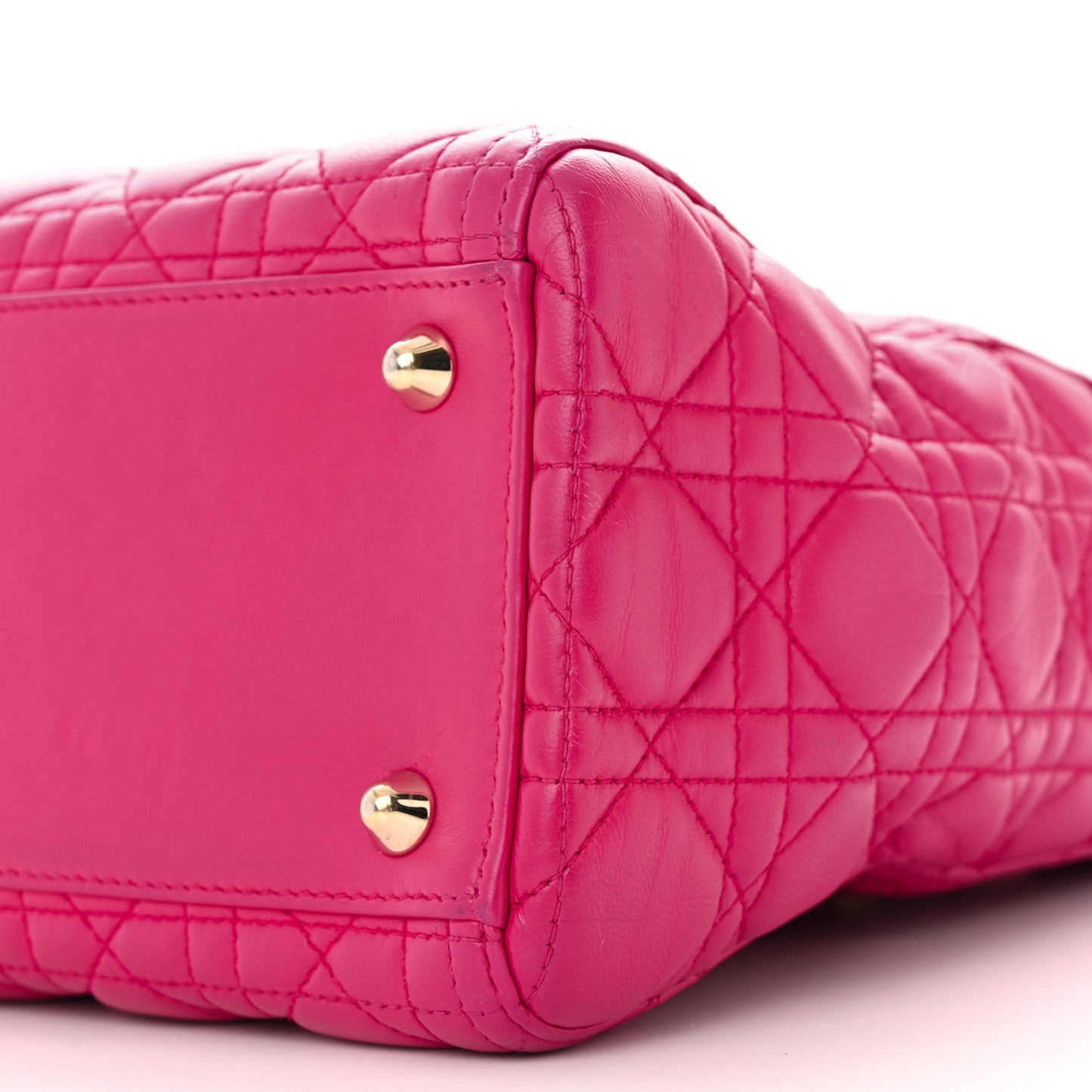 Lambskin Cannage Large Lady Dior Pink