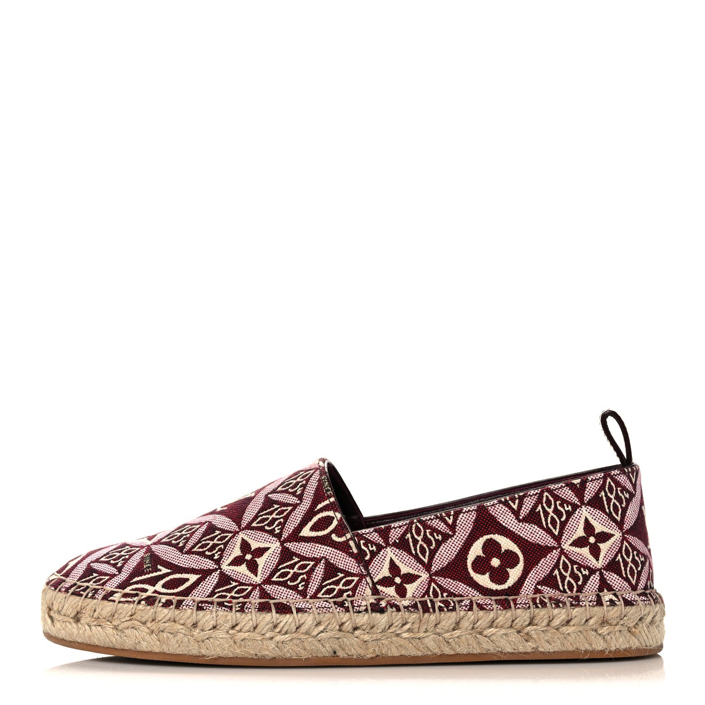 Jacquard Since 1854 Starboard Espadrille Flats 36 Bordeaux
