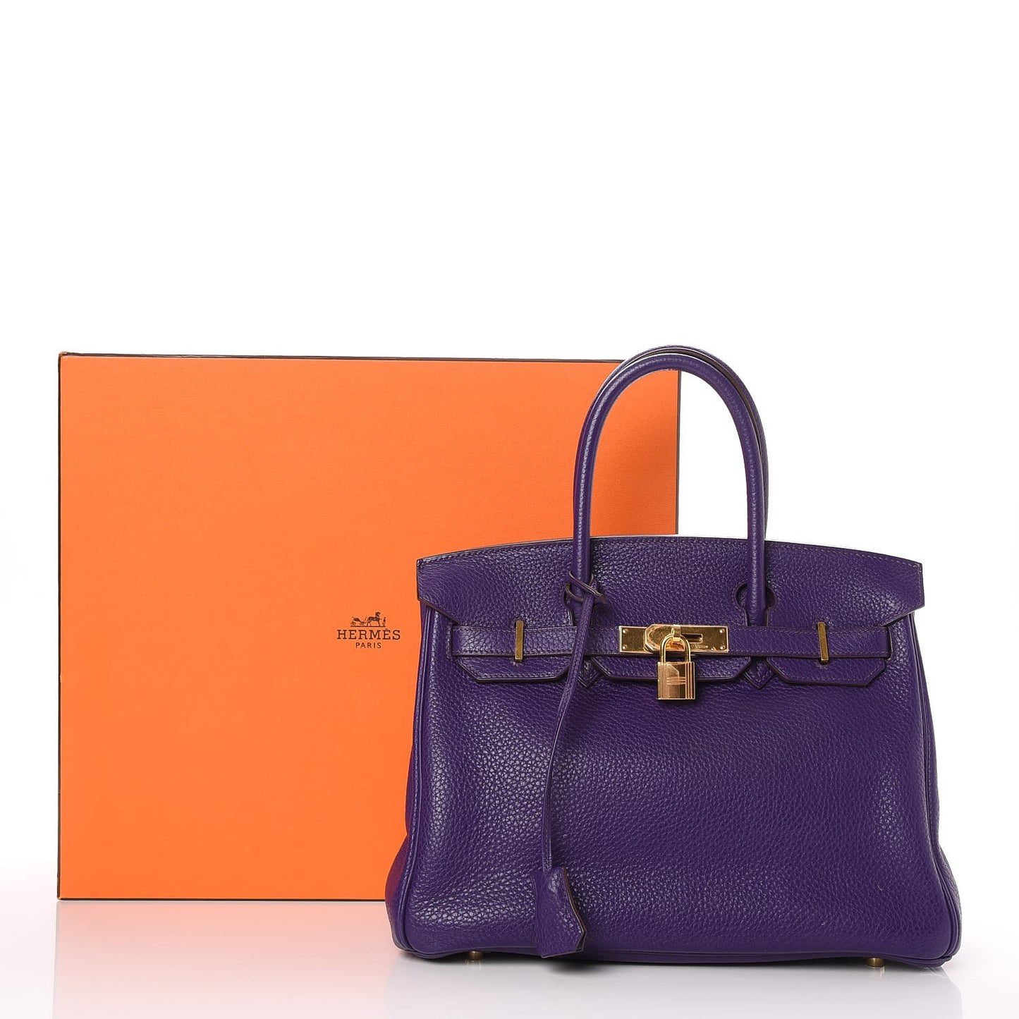 Taurillon Clemence Birkin 30 Iris