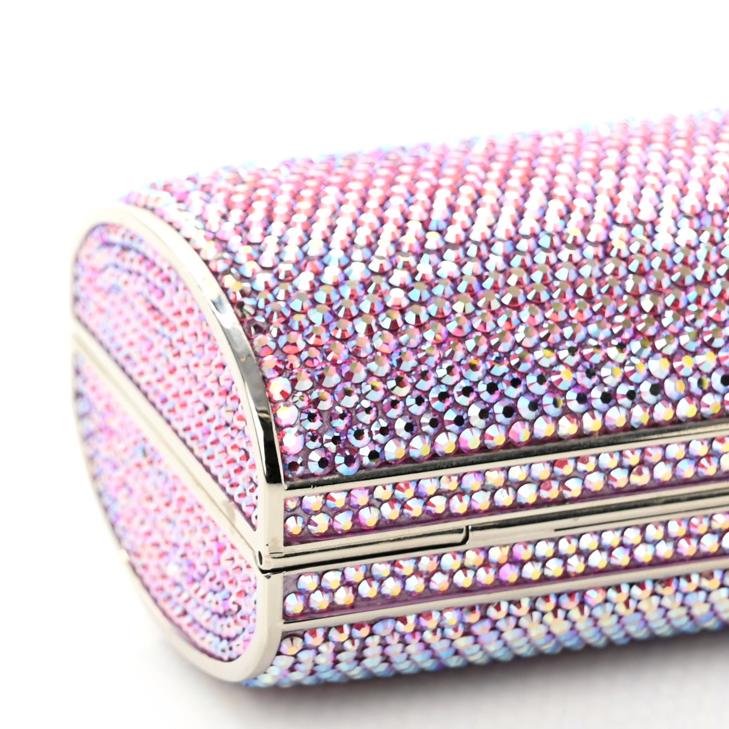 Swarovski Crystal Minaudiere Clutch Pink