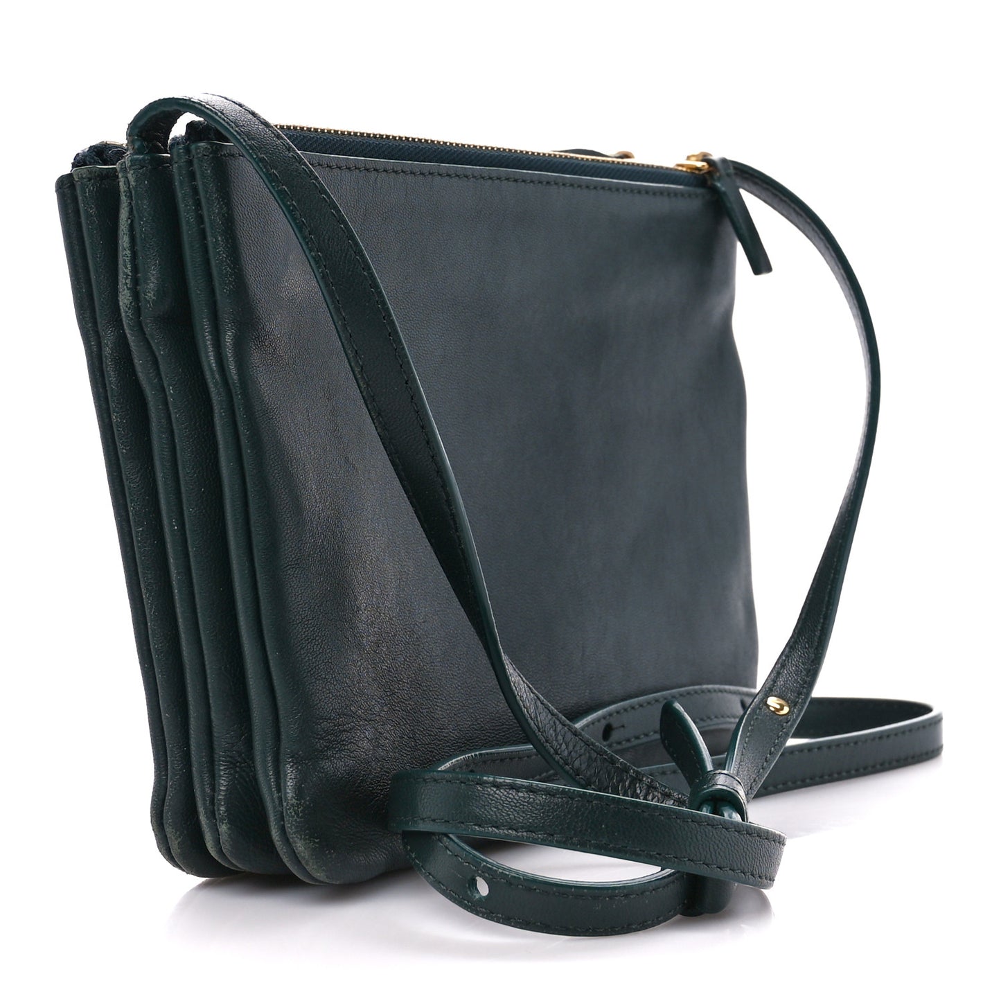 Lambskin Small Trio Crossbody Bag Amazone