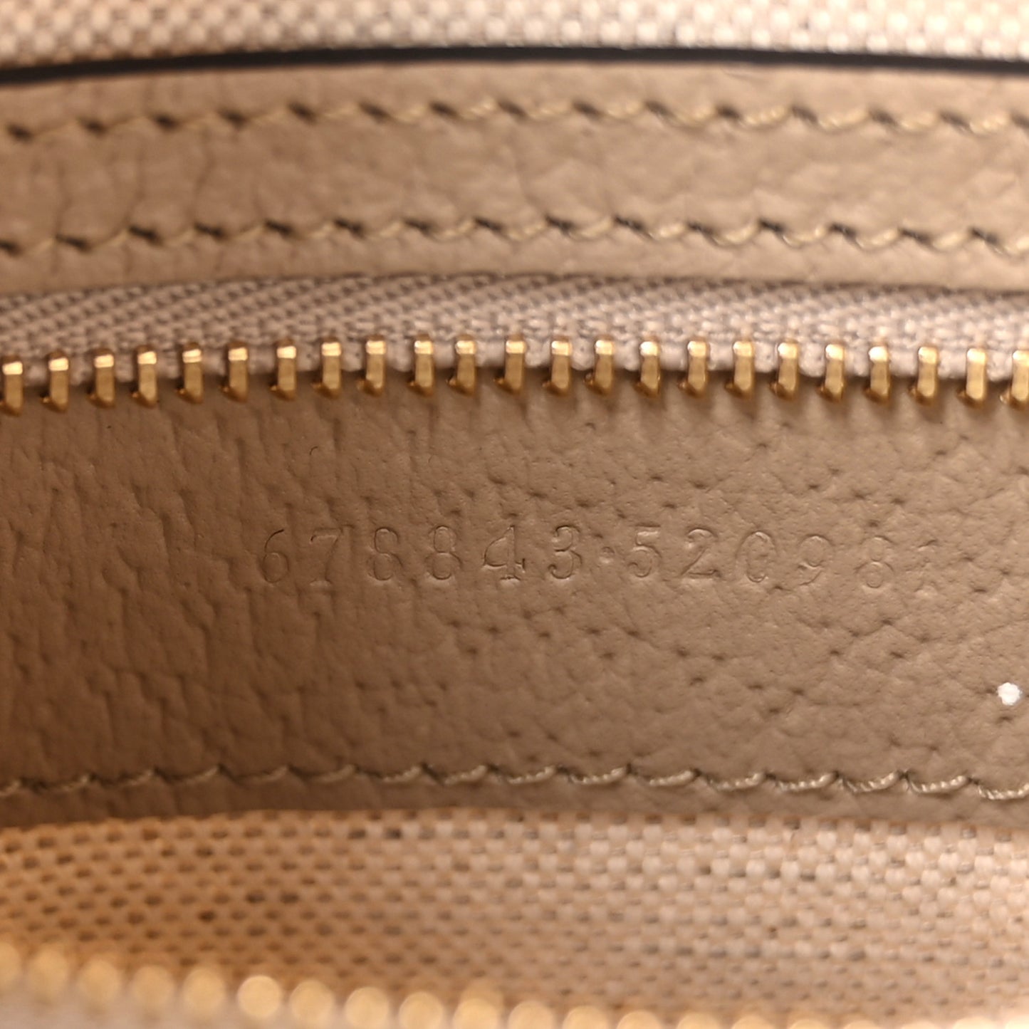 GG Supreme Monogram Textured Dollar Calfskin Web Small Jackie 1961 Hobo Beige Mystic White Oatmeal