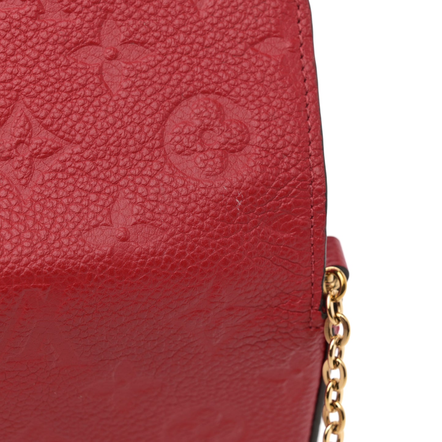 Empreinte Pochette Felicie Chain Wallet Scarlet