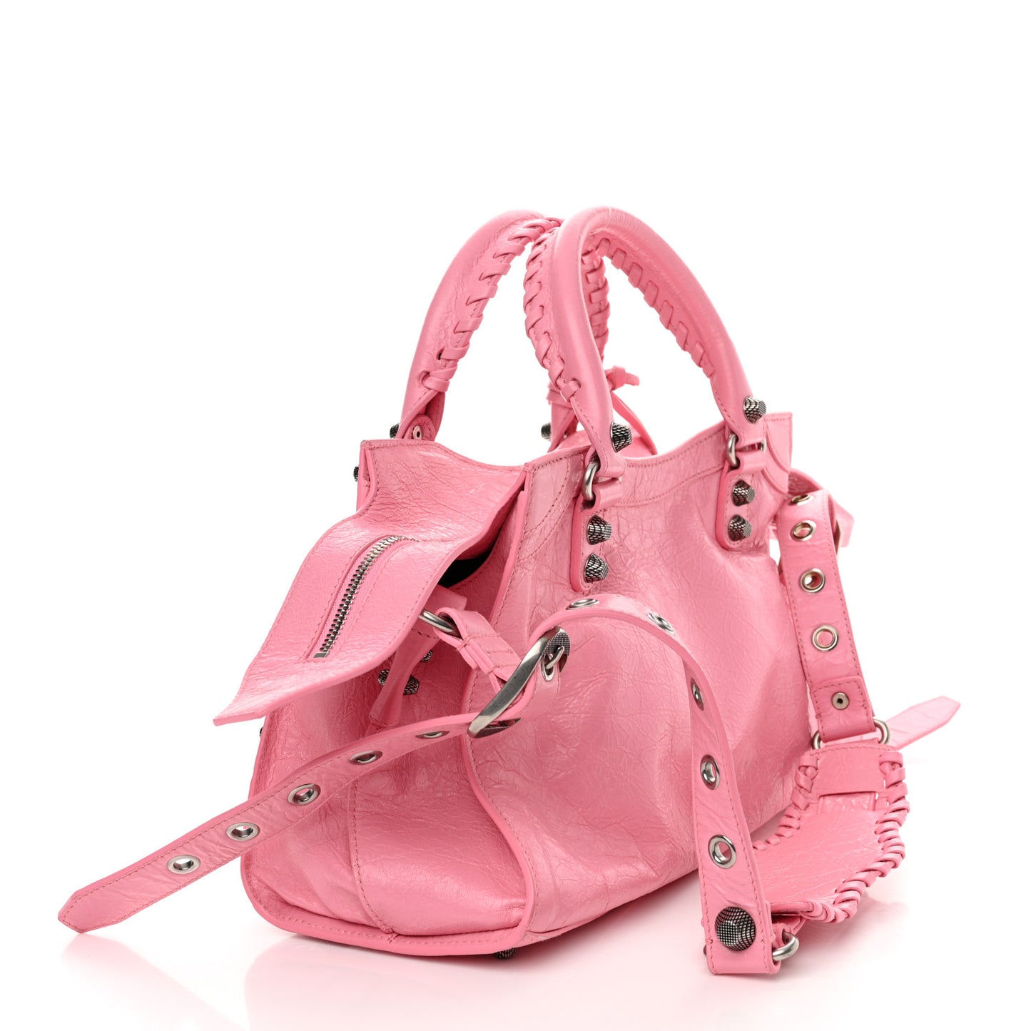 Agneau Arena Small Neo Cagole City Handbag Sweet Pink