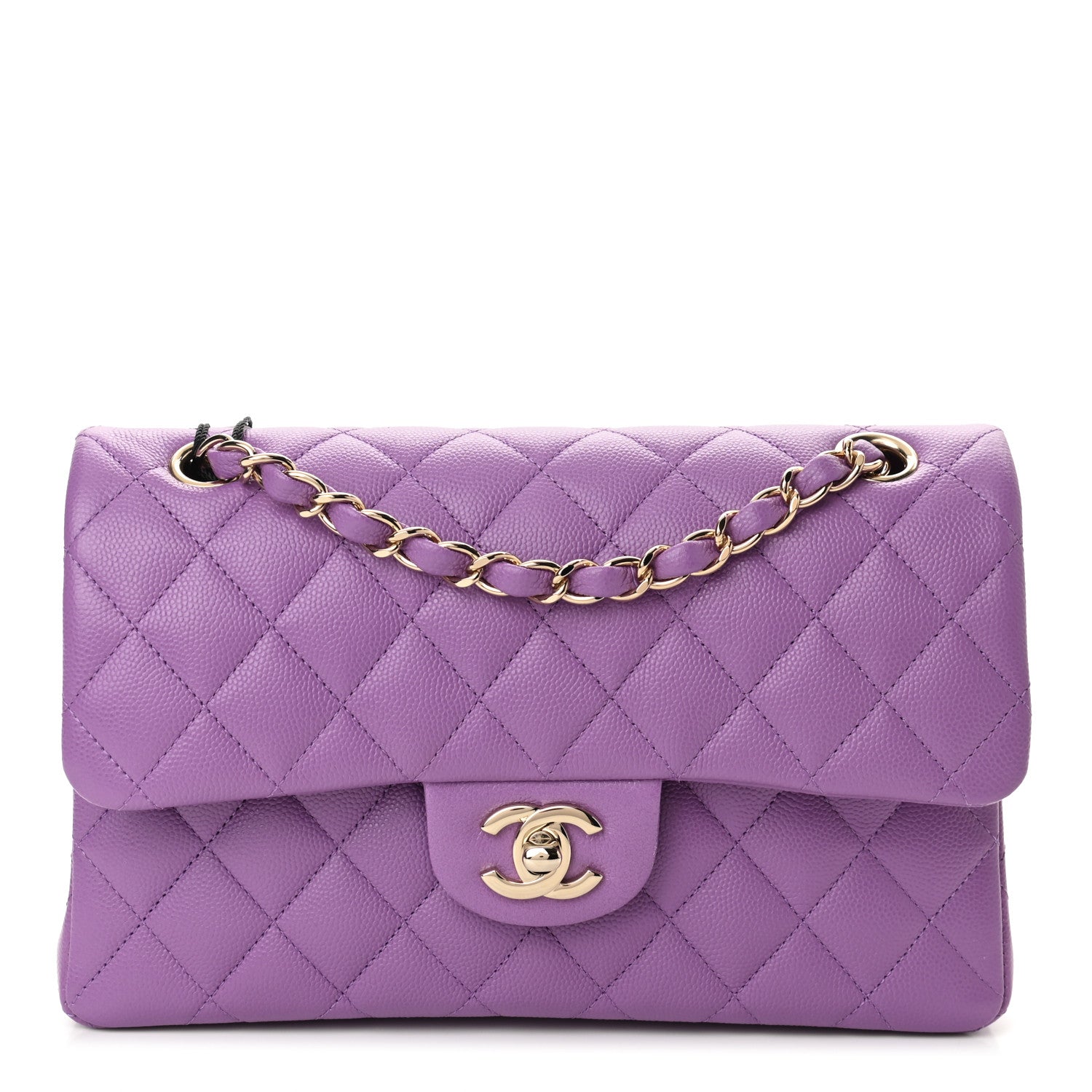 Chanel Caviar Quilted Small Double Flap Purple 1 of 11