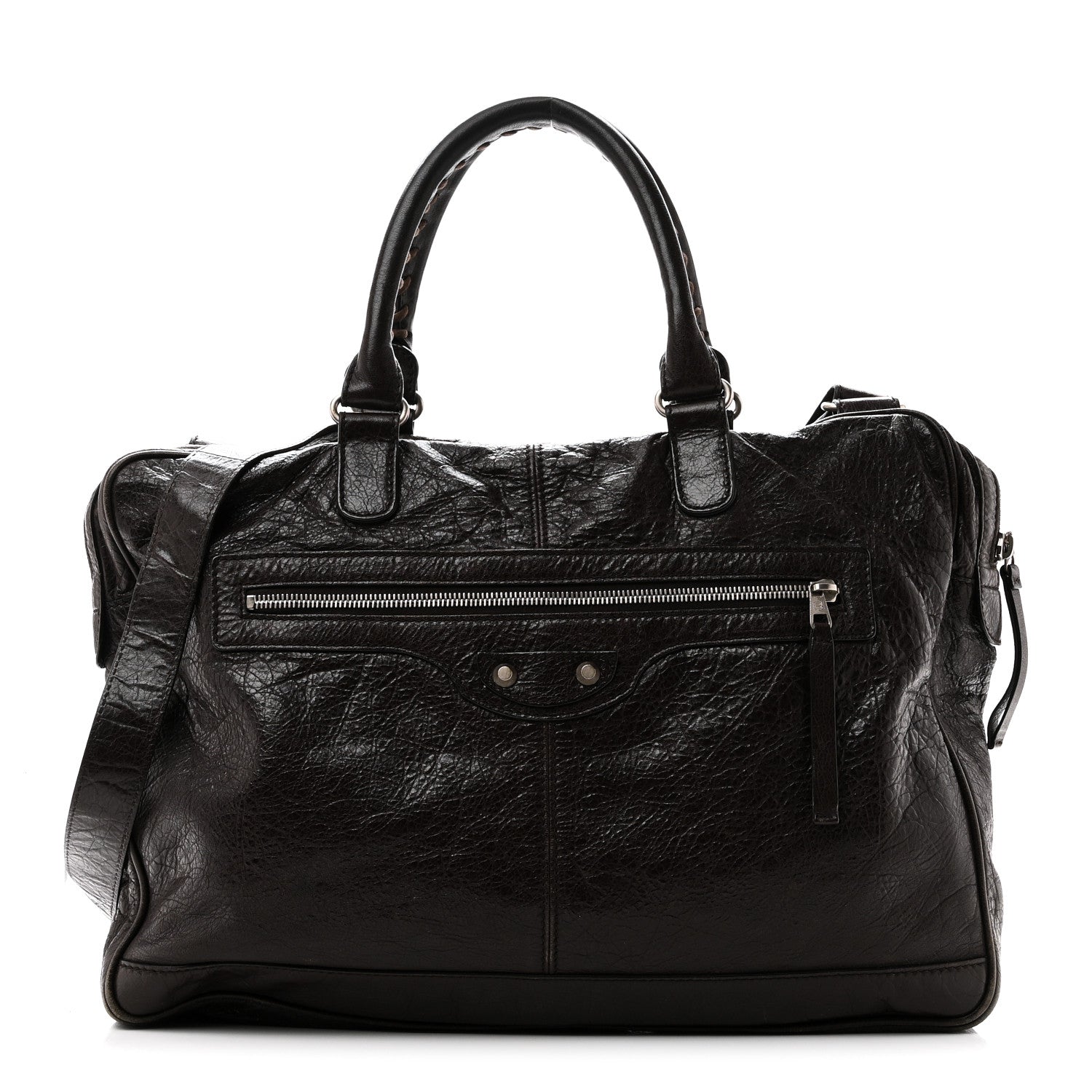 Balenciaga Agneau Classic Hardware Mens Mini Folder Cigare Fonce