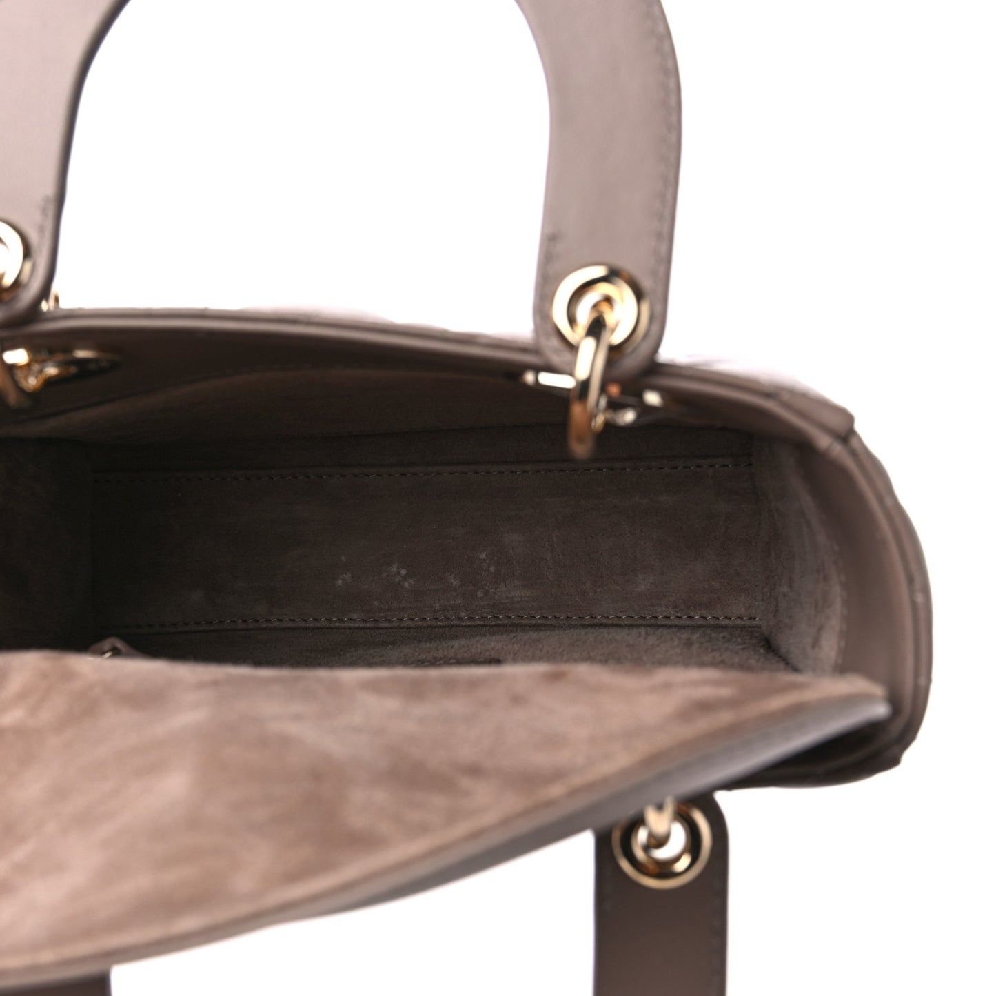 Lambskin Cannage Small My ABCDior Lady Dior Warm Taupe