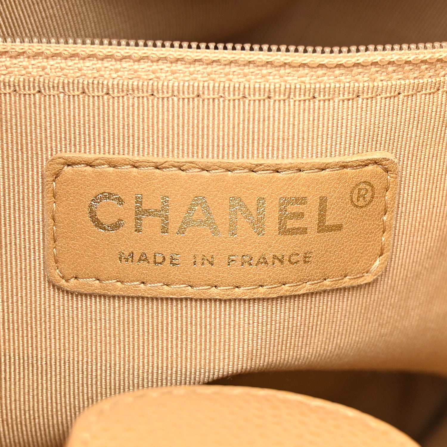 Chanel Caviar Quilted Petit Shopping Tote PST Dark Beige 6 of 16
