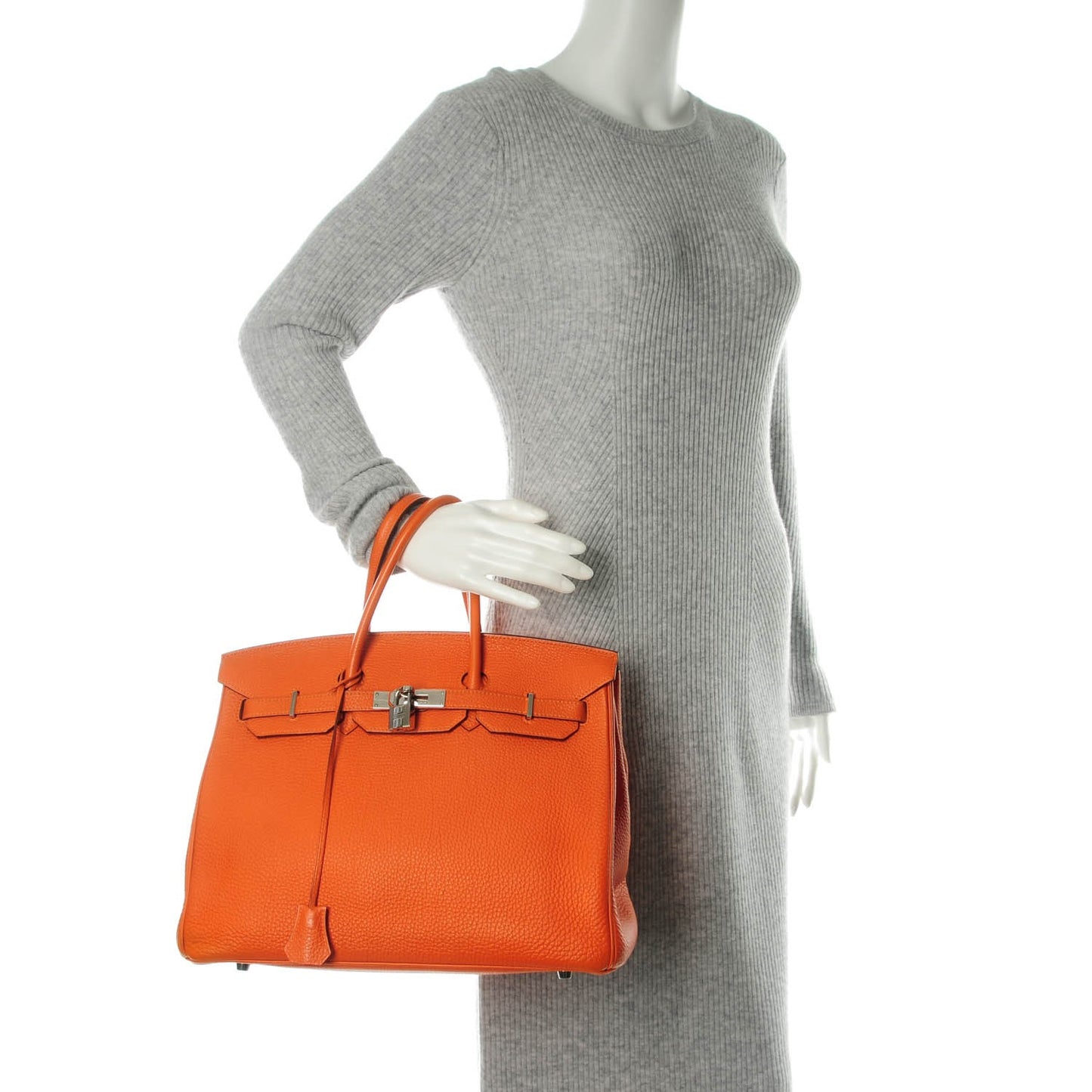 Togo Birkin 35 Orange
