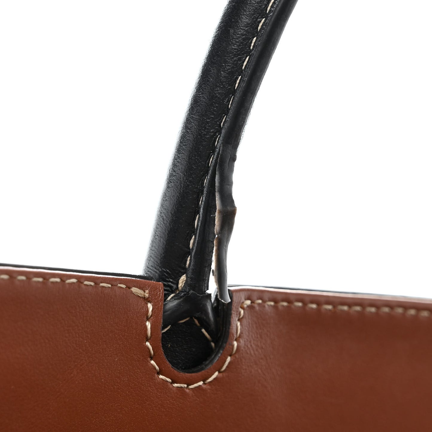 Calfskin Vintage Check Medium Two Handle Title Bag Black