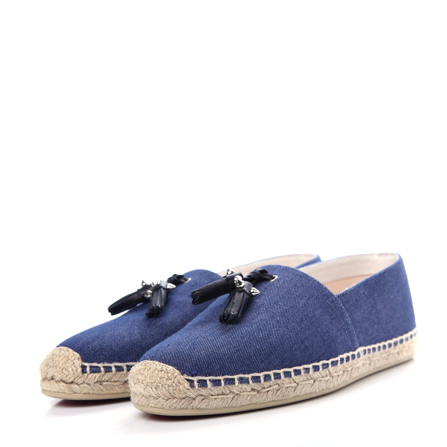 Christian Louboutin Denim Papiougomme Espadrilles 41 Blue 3 of 10