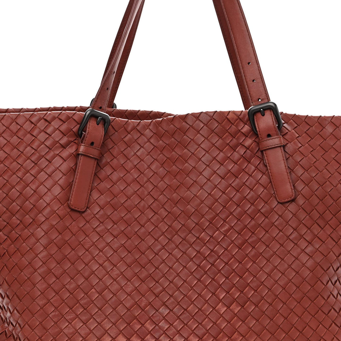 Nappa Intrecciato Large Cesta Tote Brique