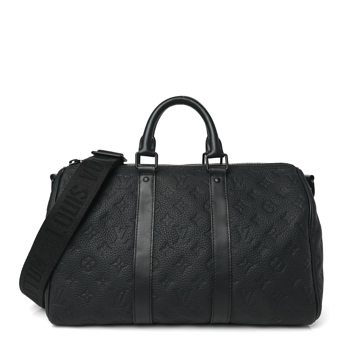 Monogram Taurillon Keepall Bandouliere 35 Black