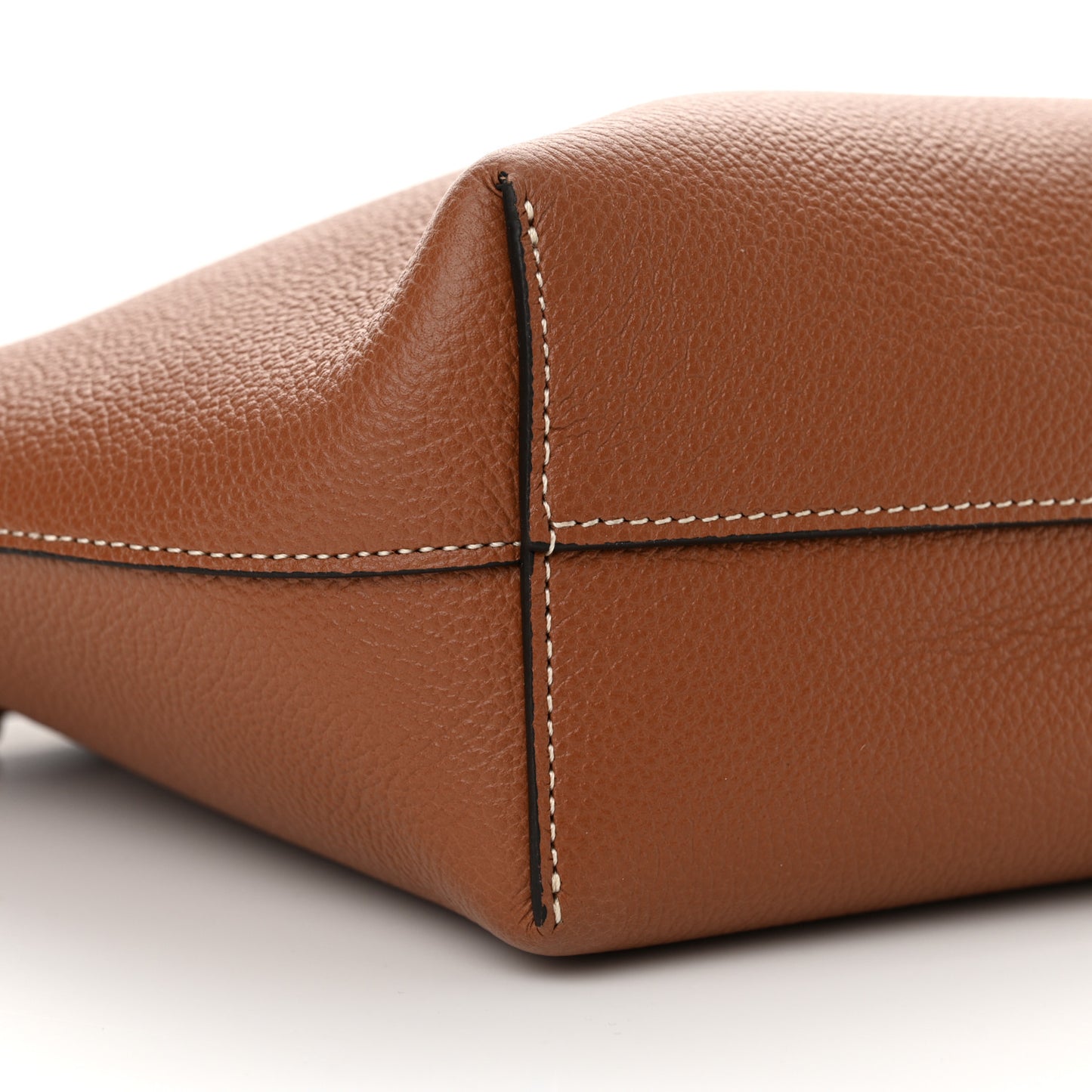 Grained Calfskin Triomphe Mini Cabas Anais Tan
