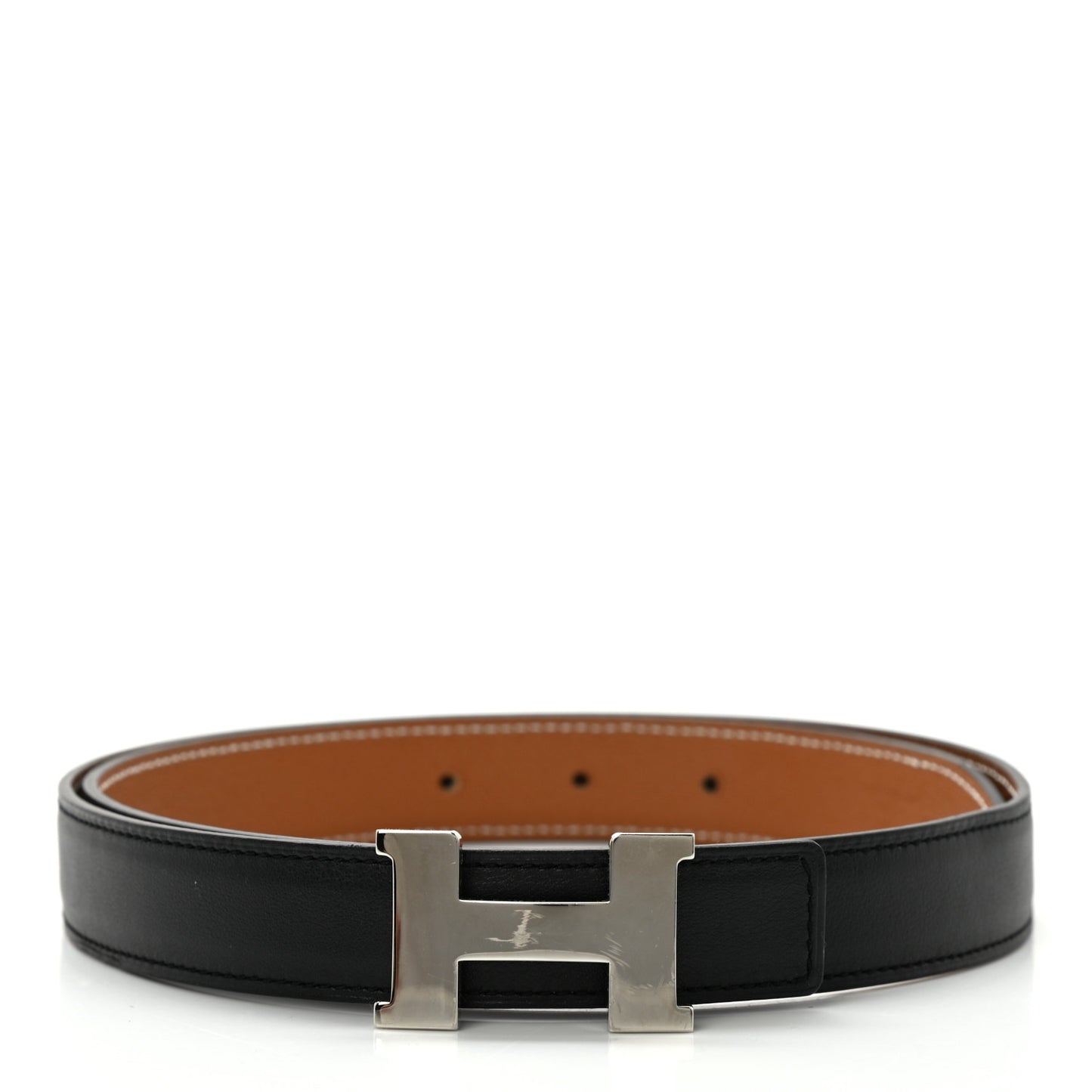 Swift Epsom 24mm Mini Constance H Belt 75 Black Gold