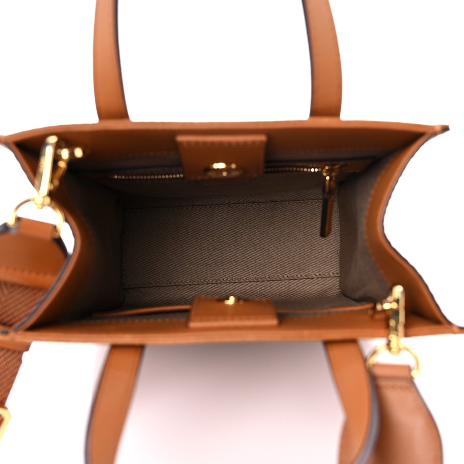 MCM Visetos Aren X-Mini Tote Cognac 4 of 13