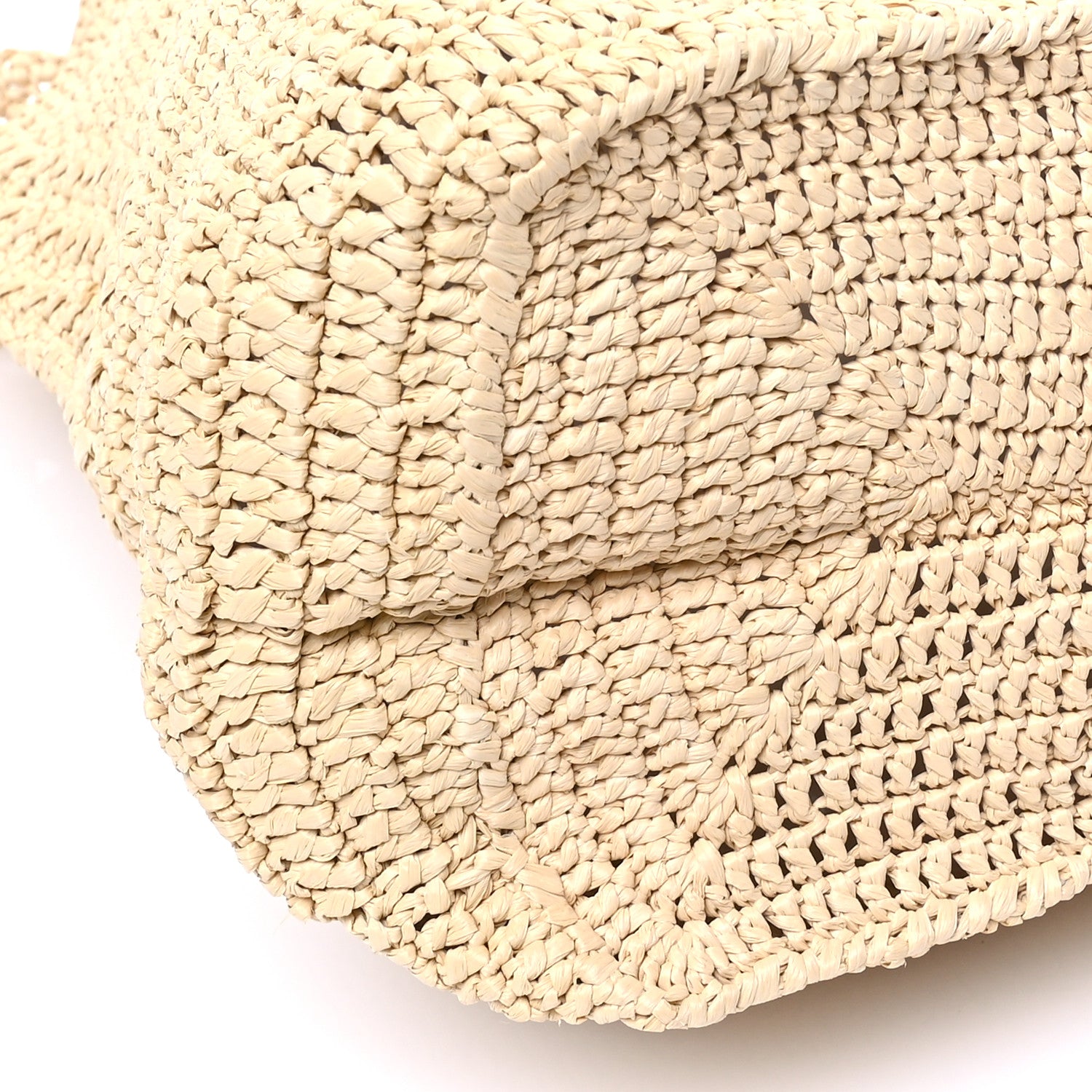 Saint Laurent Raffia Monogram Hobo Naturale 9 of 10