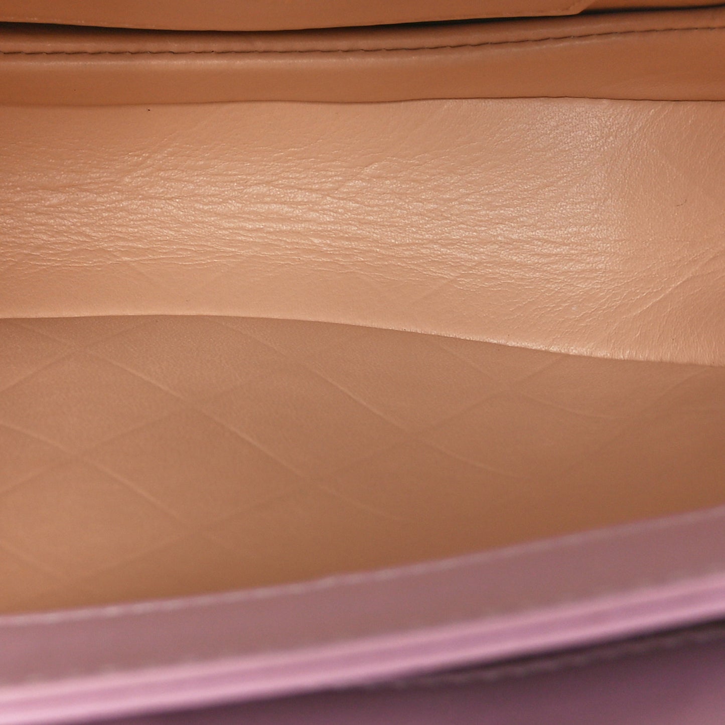 Calfskin Quilted Moon Messenger Light Pink