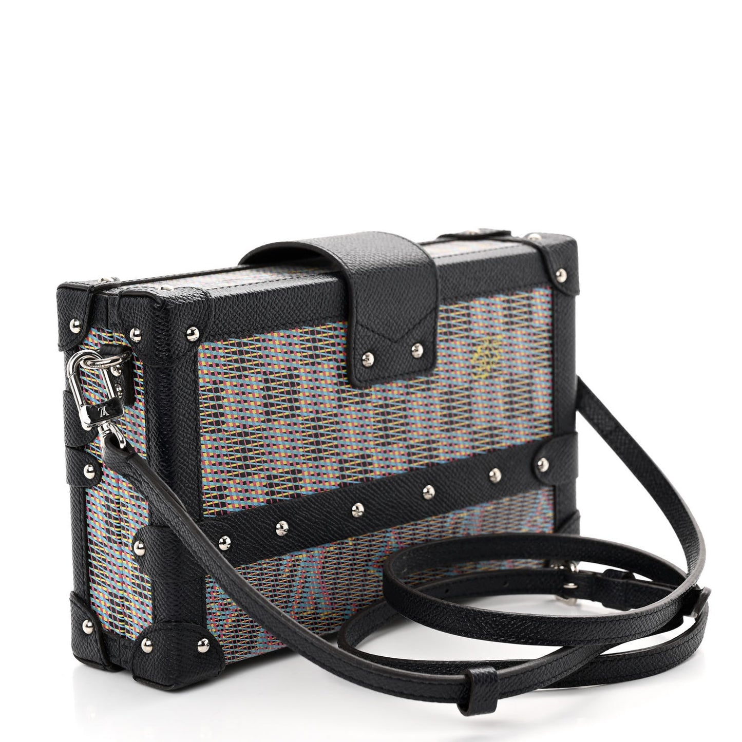 Calfskin Monogram LV Pop Petite Malle Blue