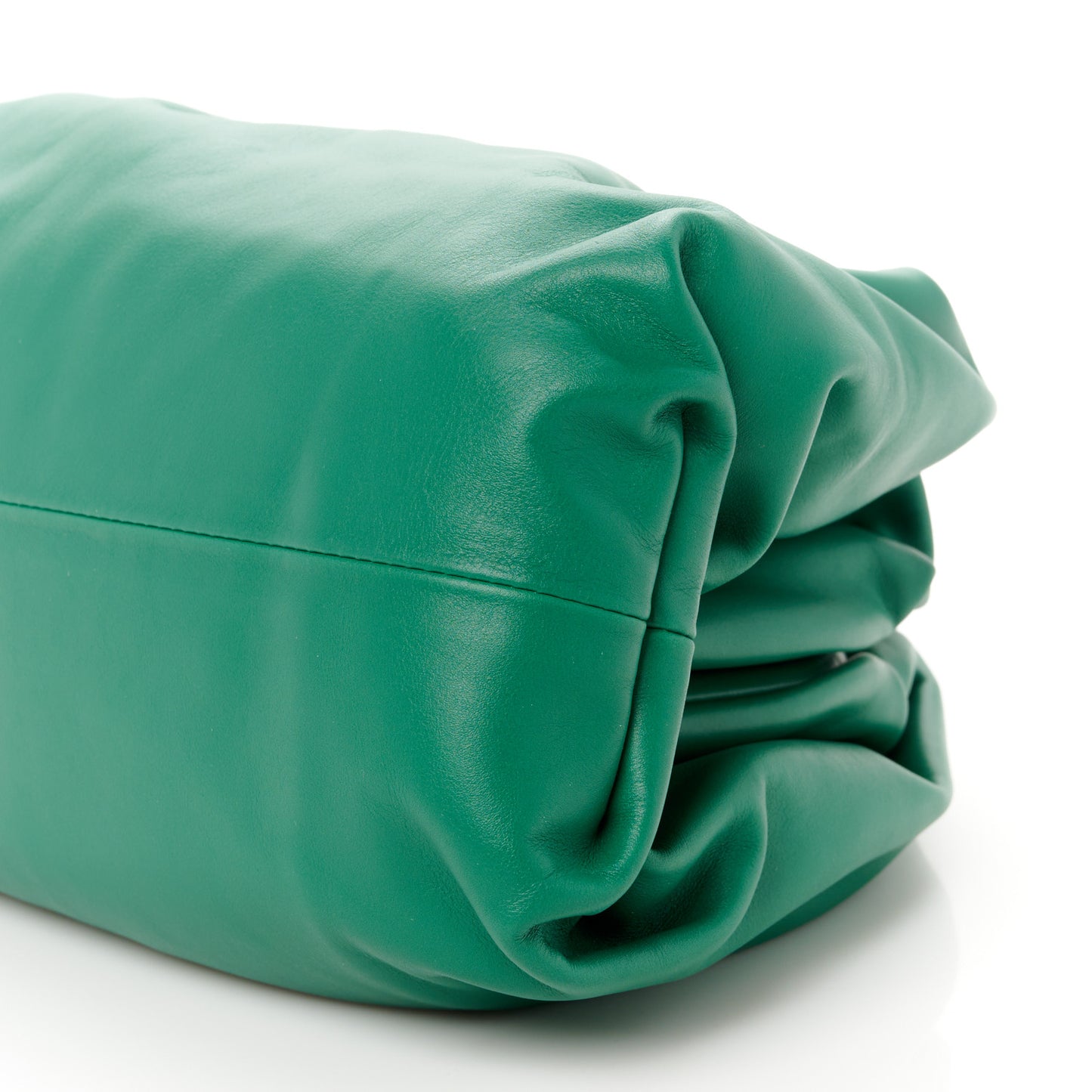 Smooth Butter Calf The Pouch Oversized Clutch Racing Green