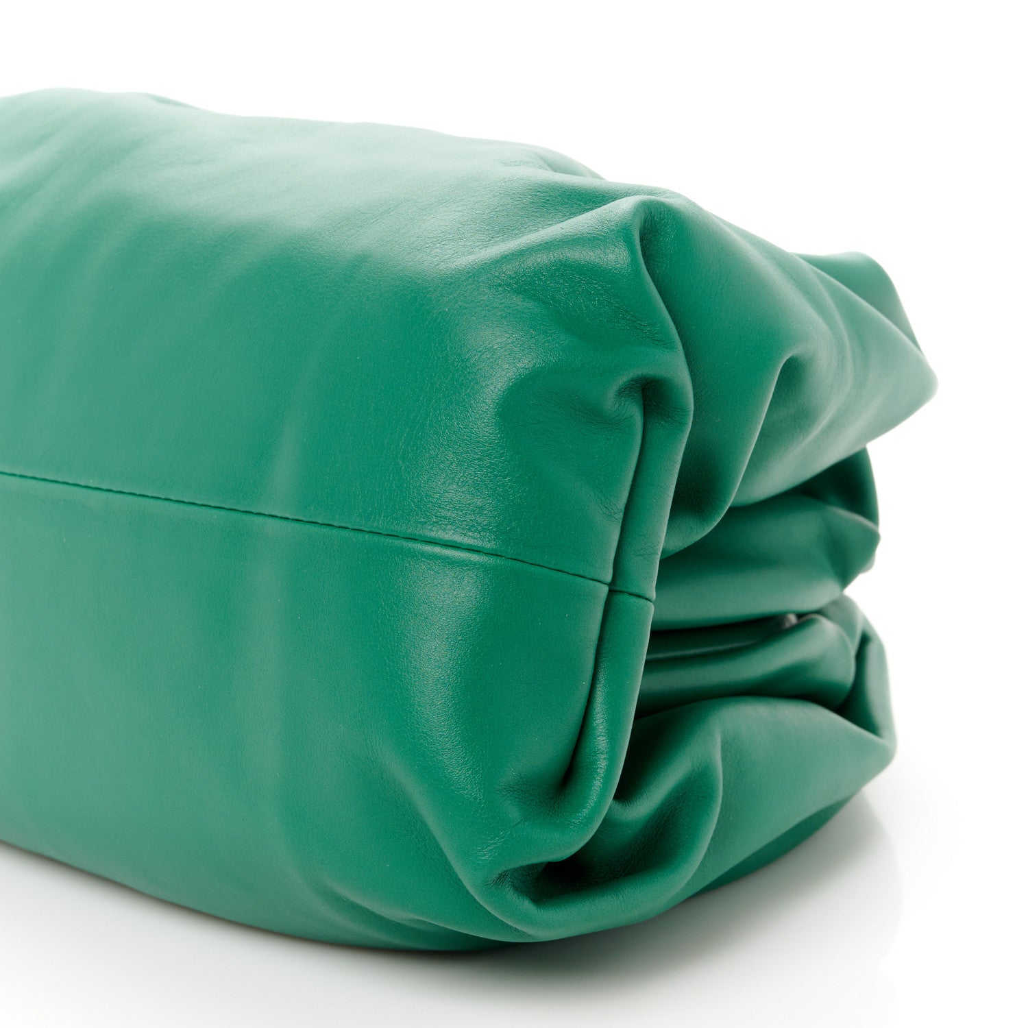 Bottega Veneta Smooth Butter Calf The Pouch Oversized Clutch Racing Green 11 of 11