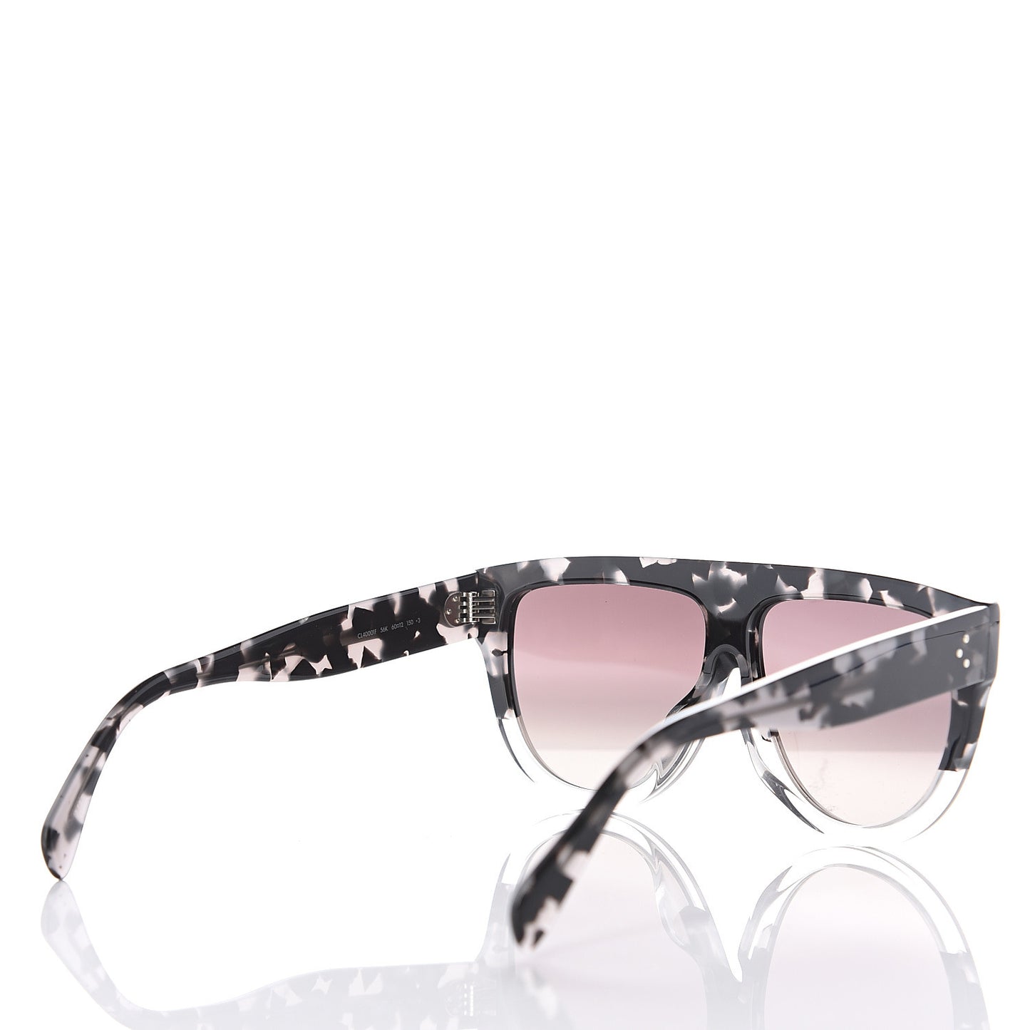 Acetate Aviator Sunglasses CL 40001F Black