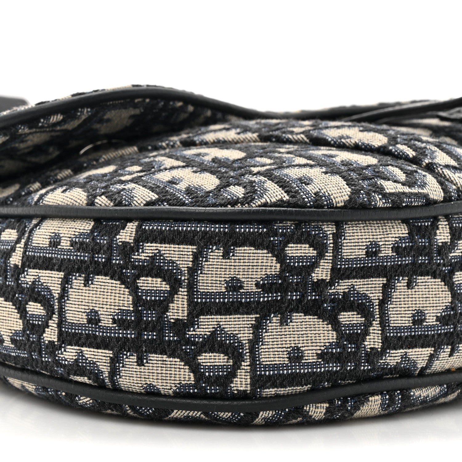 Christian Dior Oblique Mens Saddle Bag Blue 10 of 12