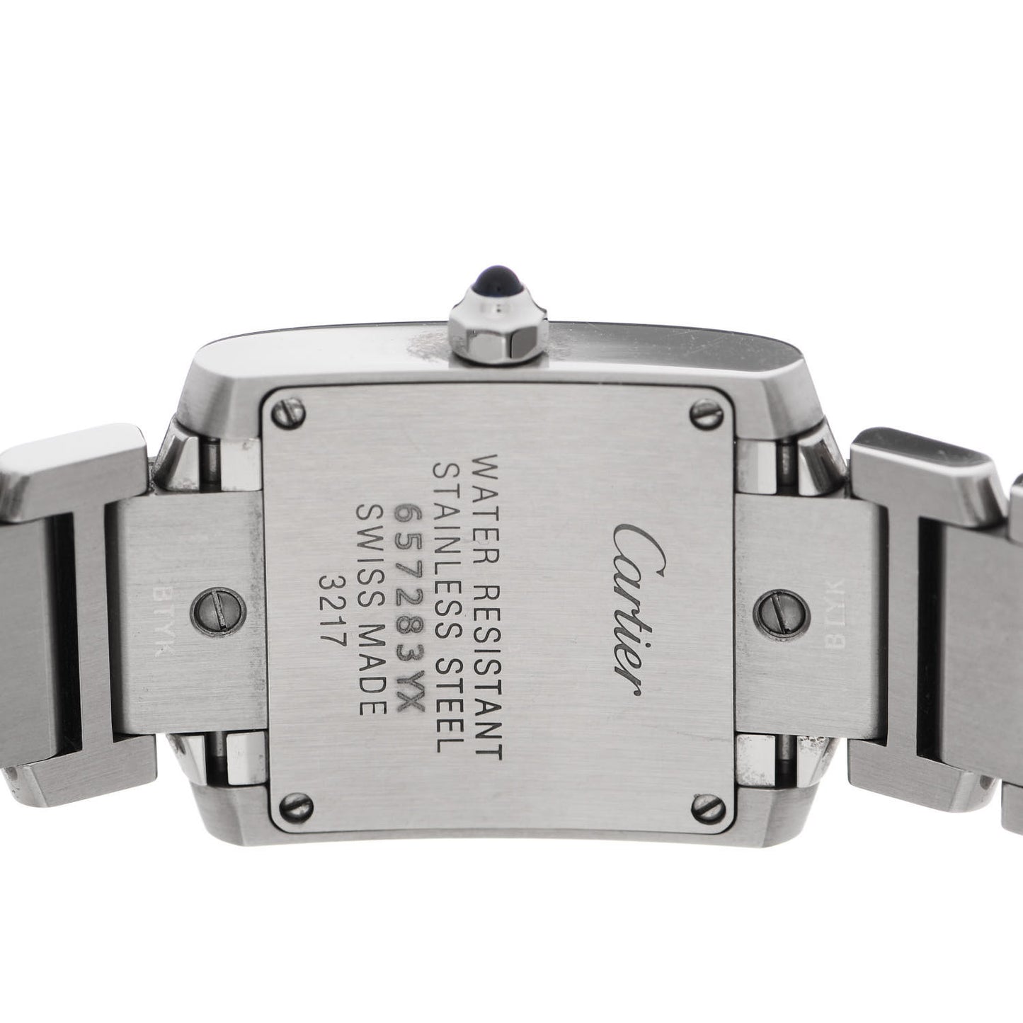 Stainless Steel 20mm Tank Francaise Quartz Watch