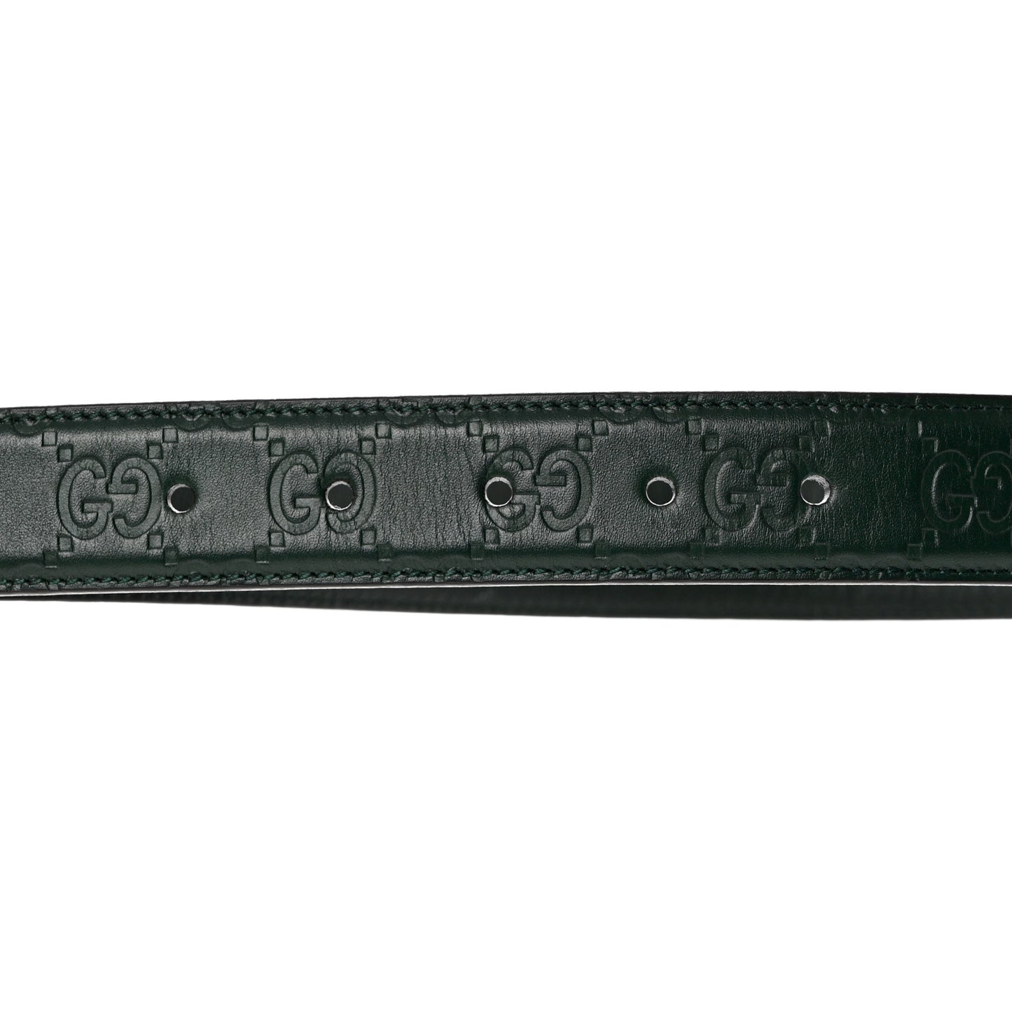 Guccissima Signature 30mm Belt 90 36 Verde