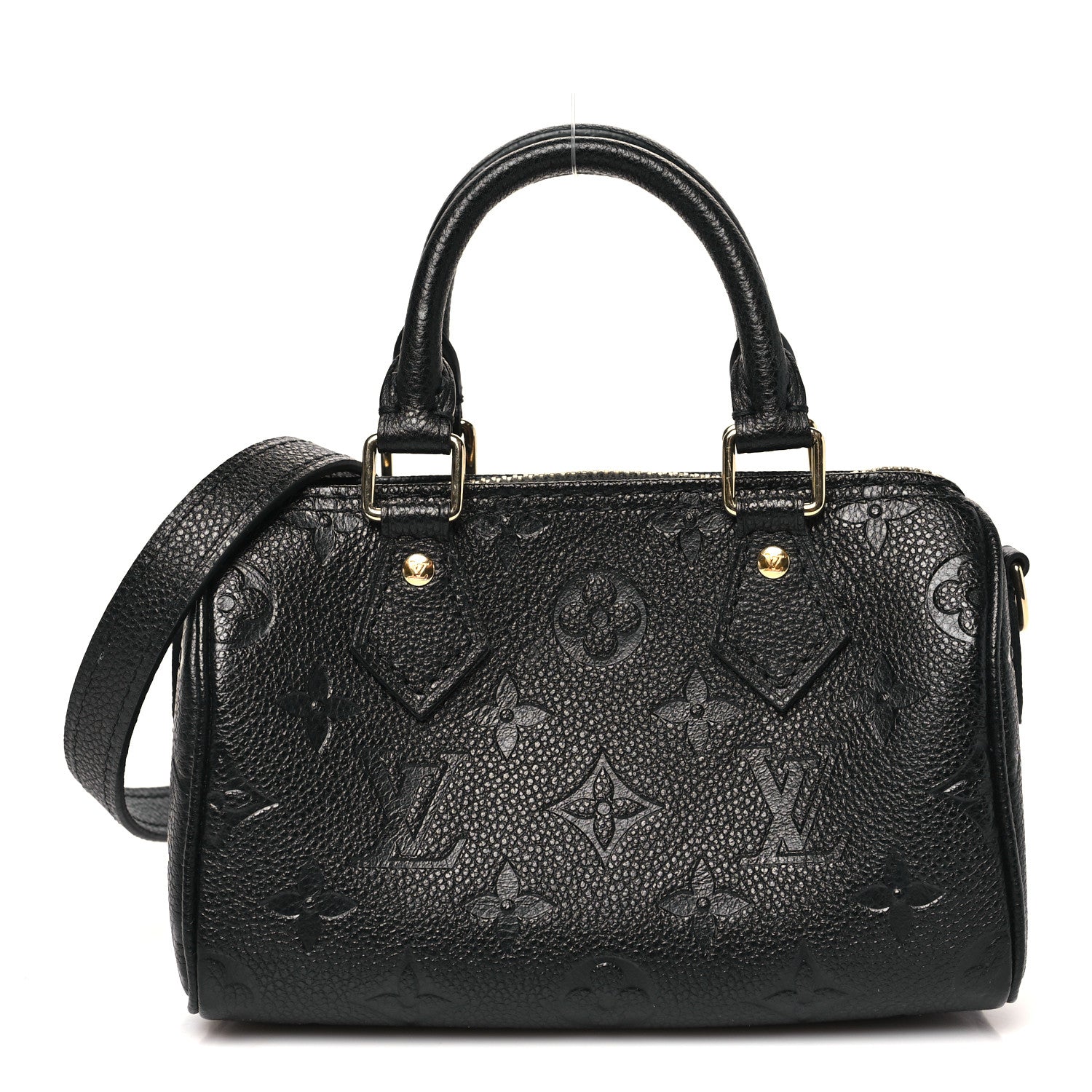 早いもの勝ちLouis Vuitton ブラックエナメルバッグ Louis Vuitton Empreinte Monogram Nano Speedy Black 1864792