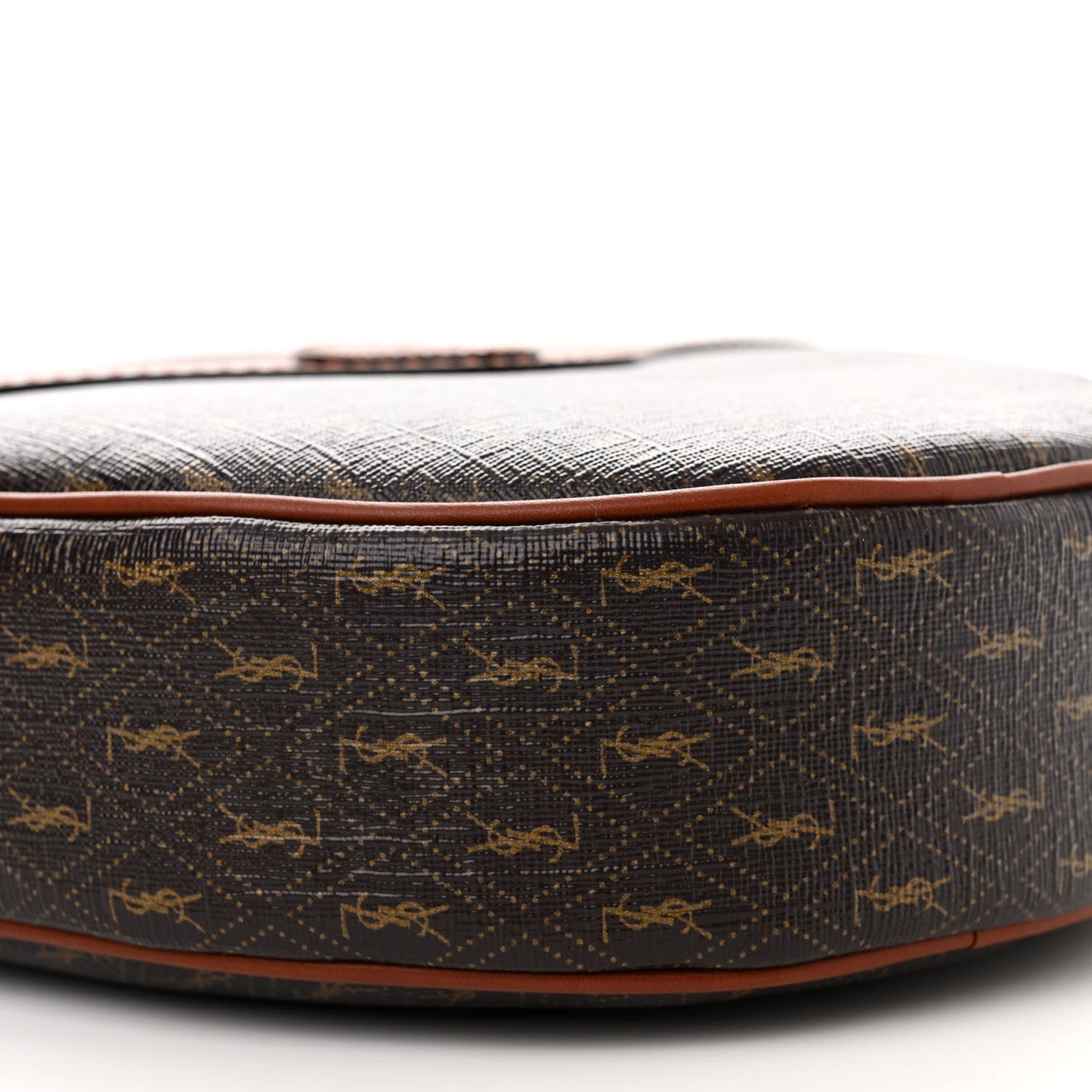 Canvas Smooth Calfskin Le Monogramme Coeur Crossbody Chestnut
