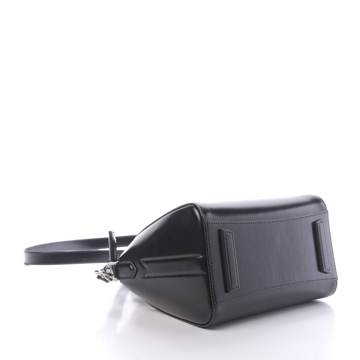 Shiny Lord Calfskin Mini Antigona Black