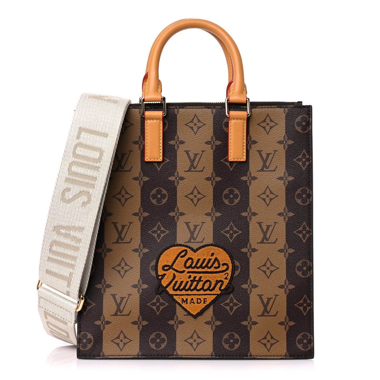 X NIGO Reverse Monogram Stripes Sac Plat Cross