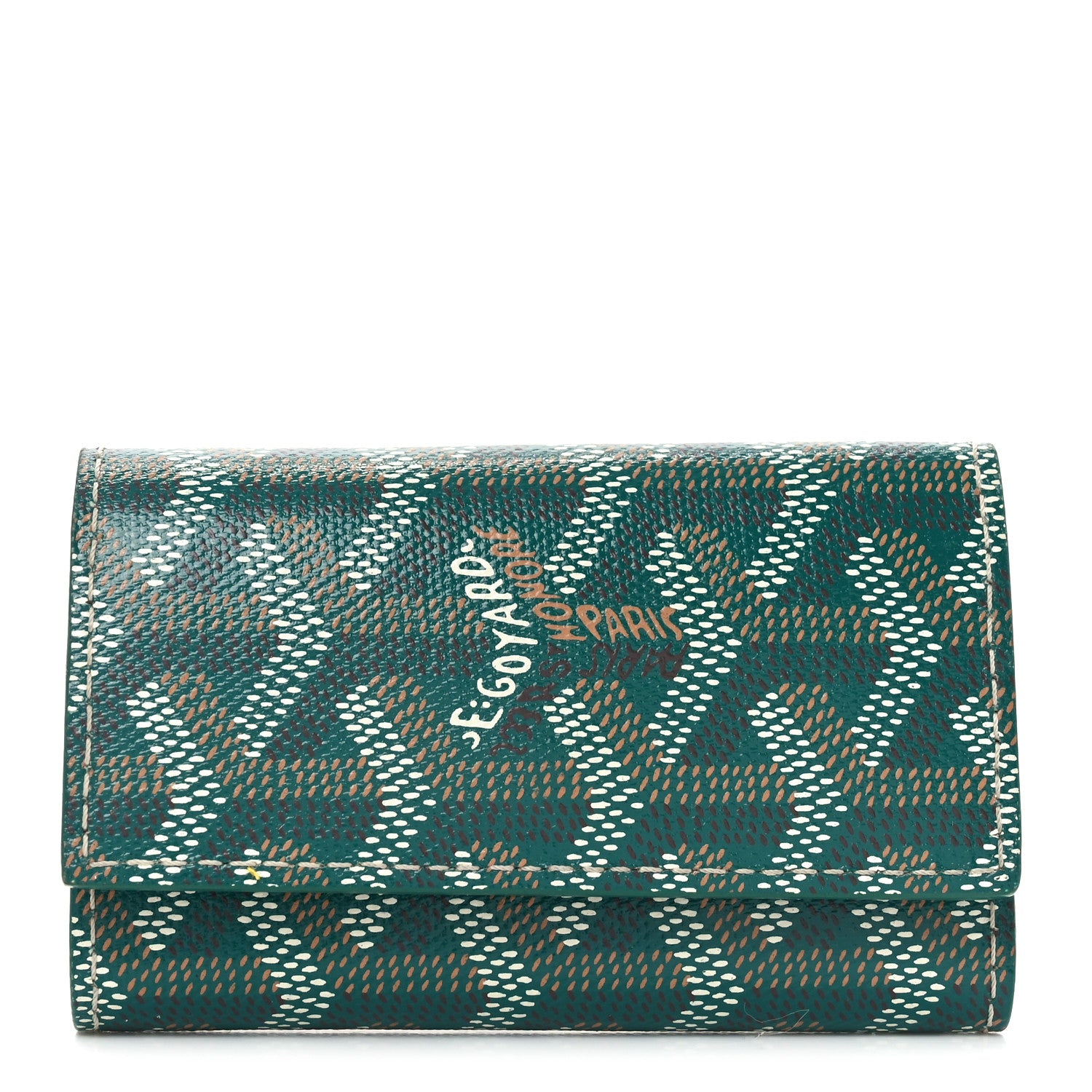 Goyard Goyardine Saint Michel 6 Key Holder Green 1741172