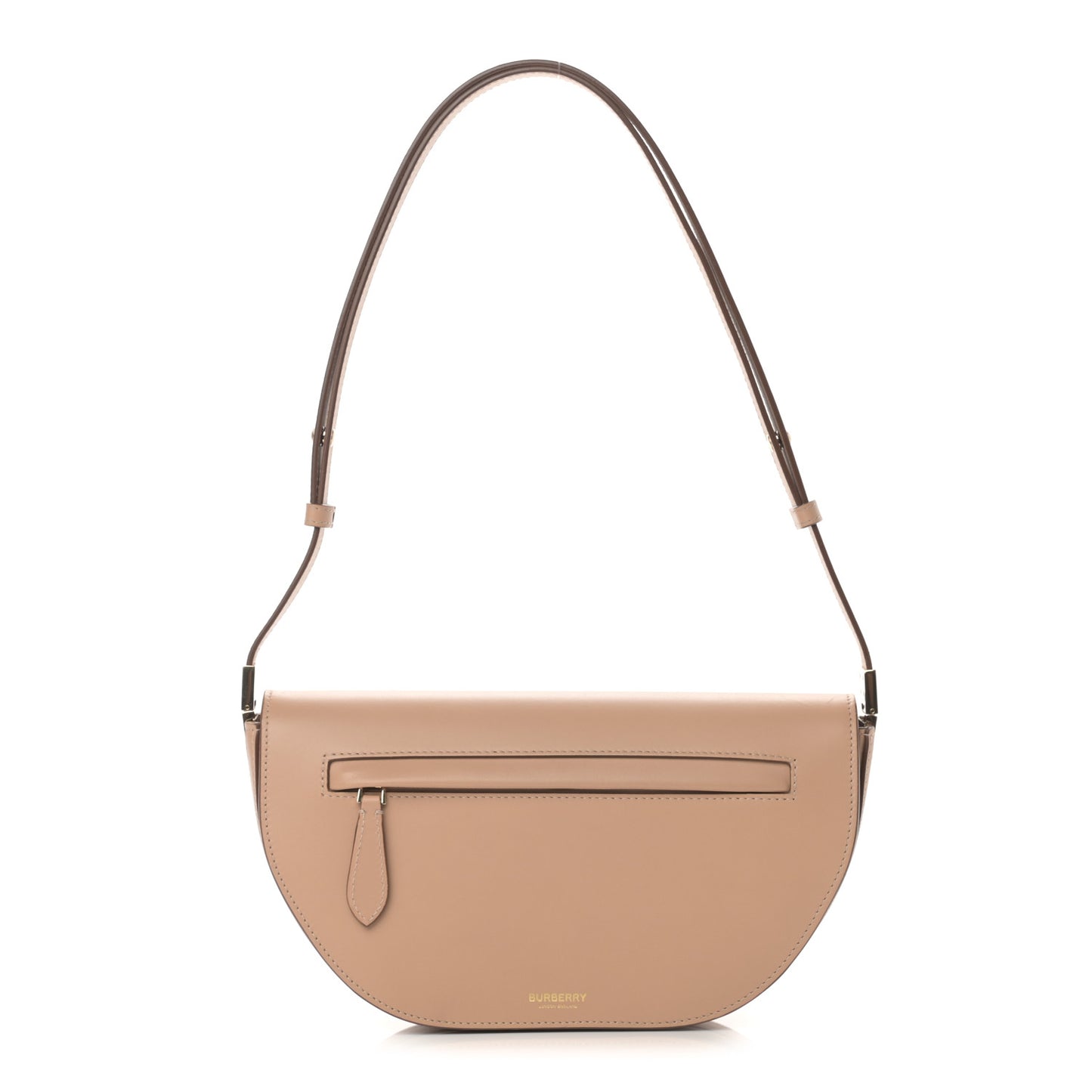 Calfskin Small Olympia Shoulder Bag Light Biscuit