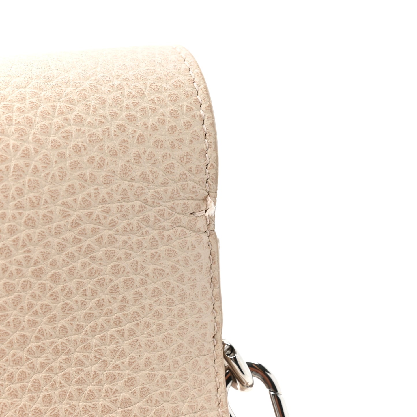 CHRISTIAN DIOR Grained Calfskin Medium Diorever Flap Tapioca