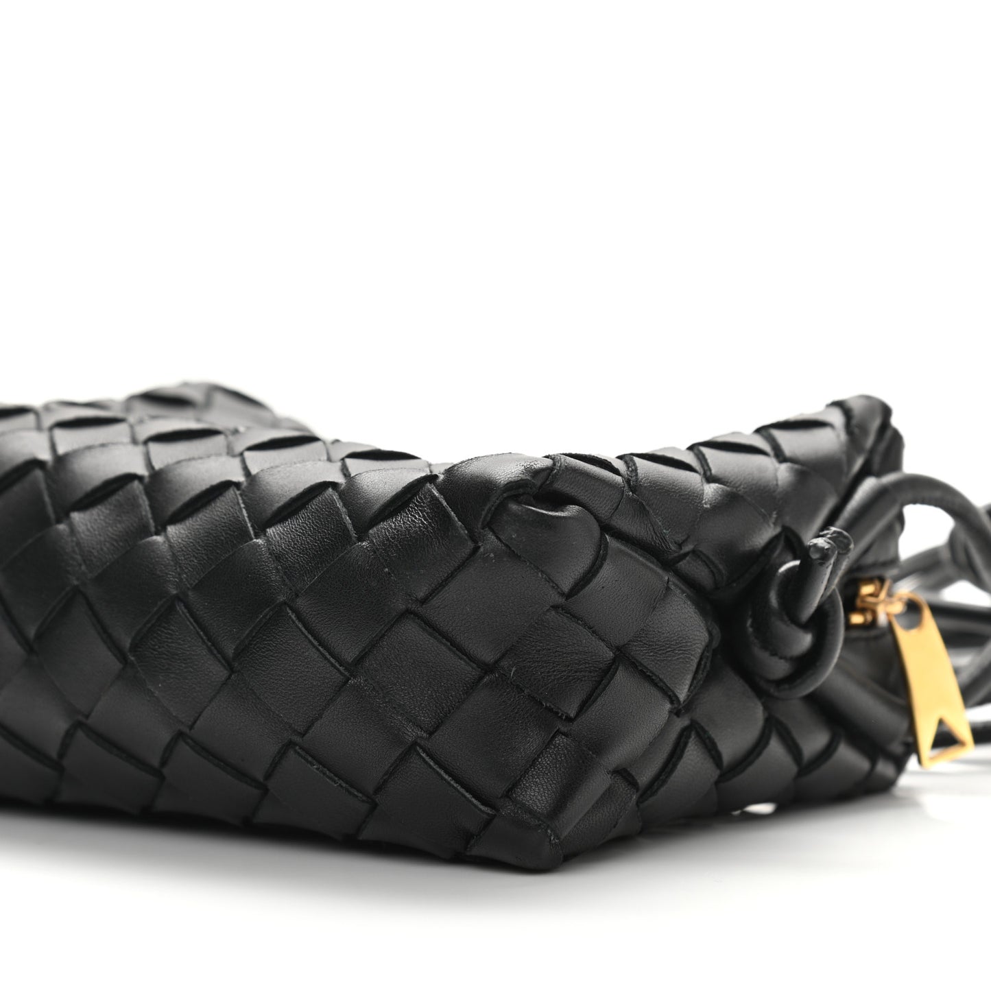 Nappa Intrecciato Mini Loop Camera Bag Black