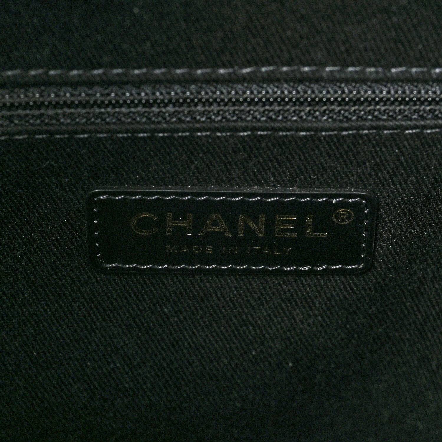 Chanel Calfskin Knit Medium Deauville Tote Black Beige 6 of 8