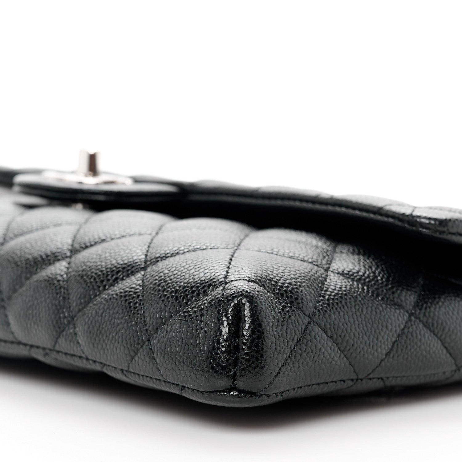Chanel Caviar Quilted Flap Clutch Black 11 of 12