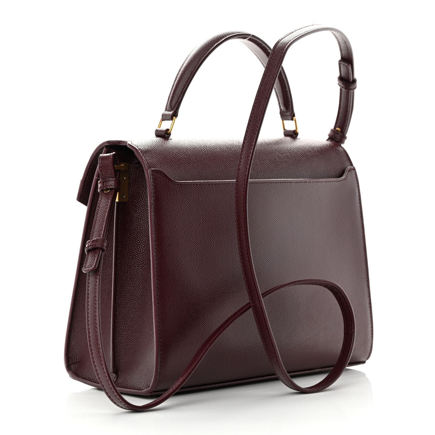 Grain de Poudre Medium Classic Monogram Cassandra Top Handle Rouge Legion