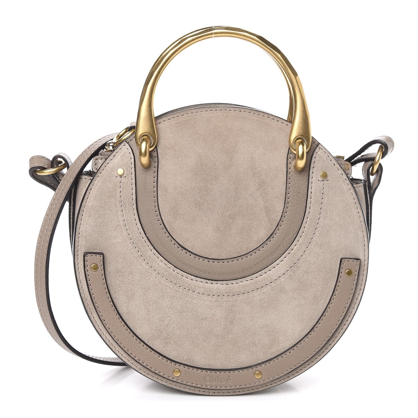 Calfskin Suede Small Pixie Bag Motty Grey