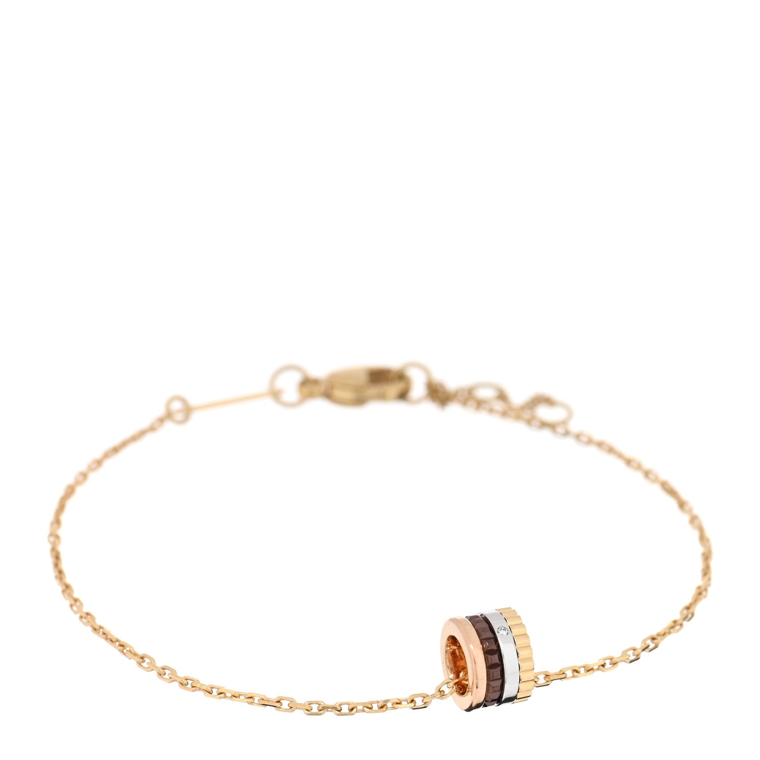 Boucheron 18K Yellow Pink White Gold Diamond PVD XS Quatre Classique Bracelet 1 of 3