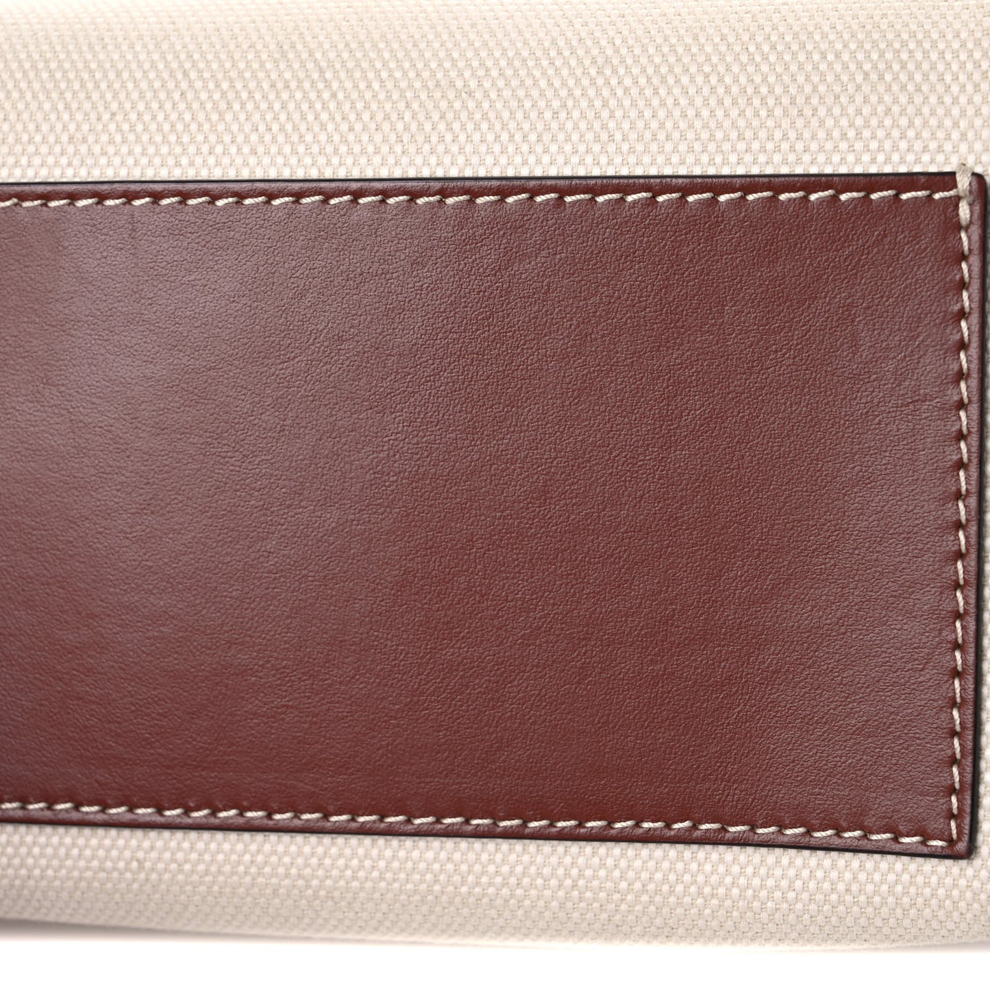 Calfskin Canvas Horseferry Print Hackberry Crossbody Bag Natural Tan