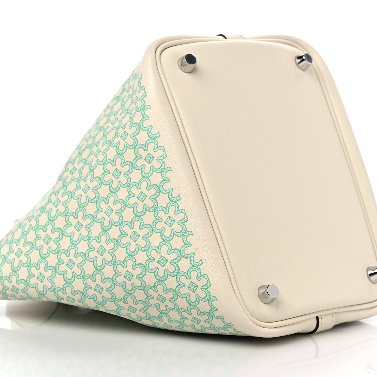 Hermes Swift Lucky Daisy Picotin Lock 18 PM Nata Vert 8 of 10