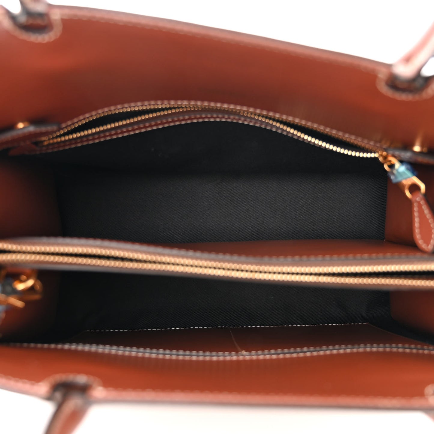 Calfskin Vintage Check Two Handle Title Bag Archive Beige
