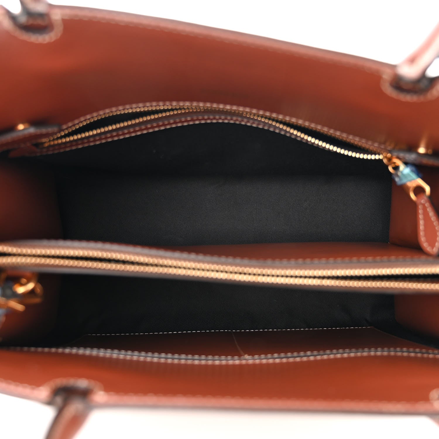 Burberry Calfskin Vintage Check Two Handle Title Bag Archive Beige 5 of 12