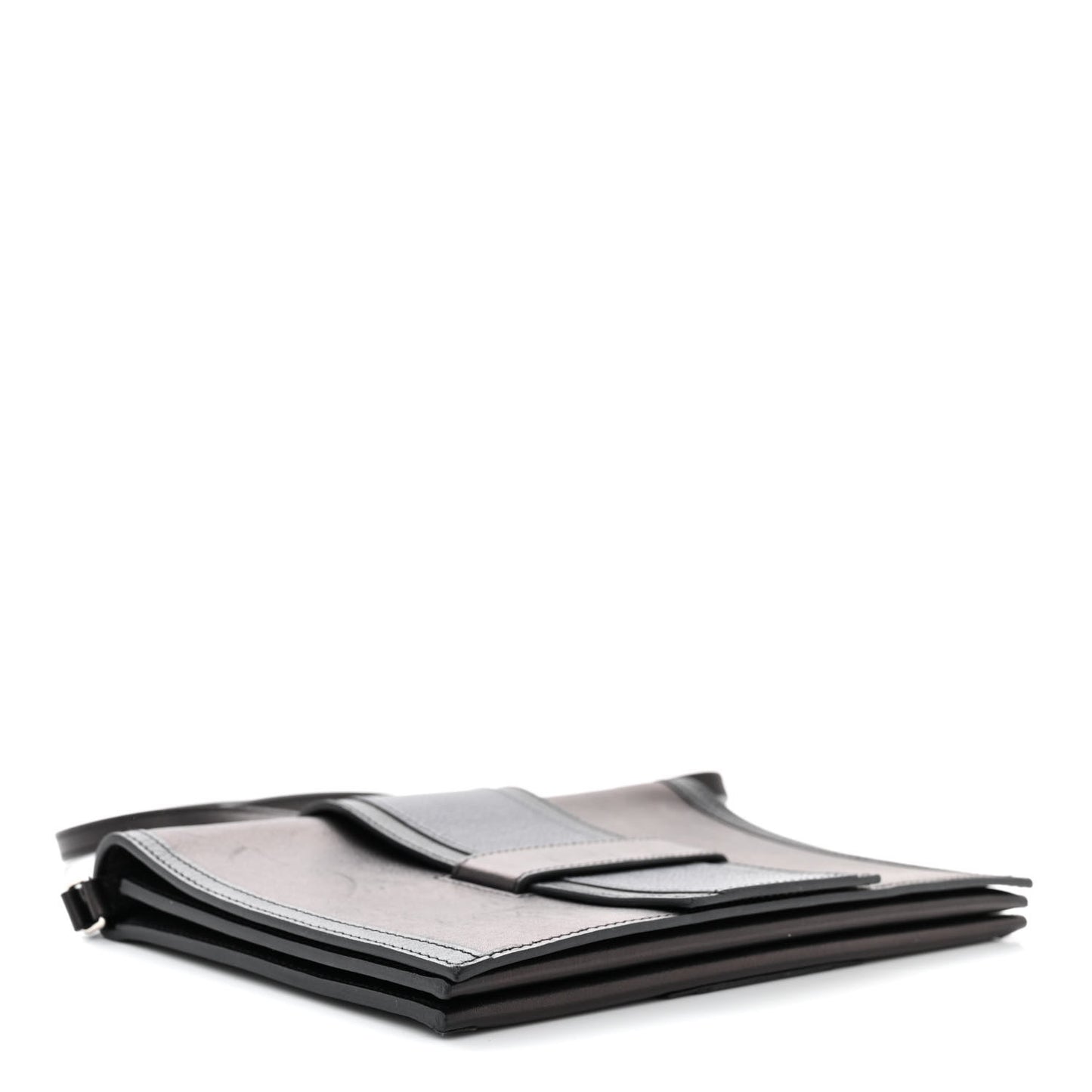 Evergrain Evercolor H Passant Clutch Bleu Indigo Black Bleu Nuit